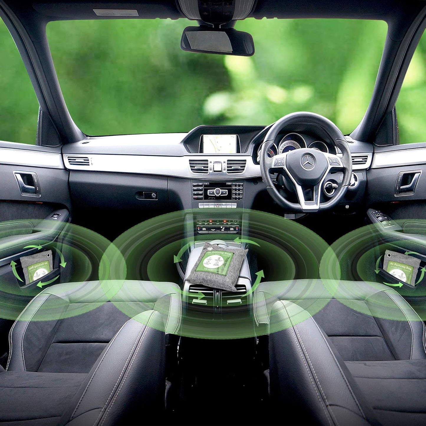 12 Pack Bamboo Charcoal Air Purifying Bag, Activated Charcoal Bags Odor Absorber, Moisture Absorber, Natural Car Air Freshener, Shoe Deodorizer, Odor Eliminators For Home, Pet, Closet (8x50g, 4x200g)