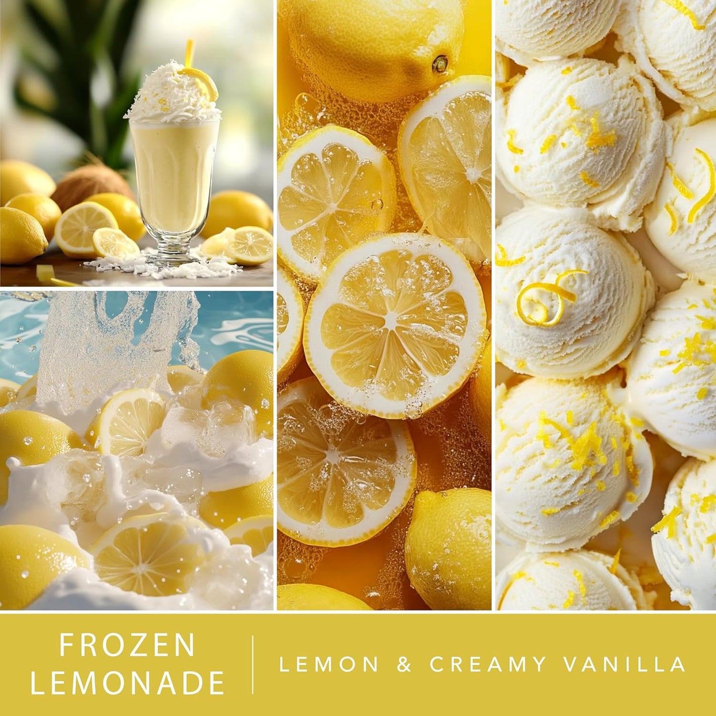 Scentsationals Wax Melts Staycation 4-Pack – Long Lasting Wax Cubes with Strong Scent for Warmers – Includes Frozen Lemonade, Caribbean Clouds, Warm White Sands & Dreamsicle Cream – 10oz (24-Cubes)