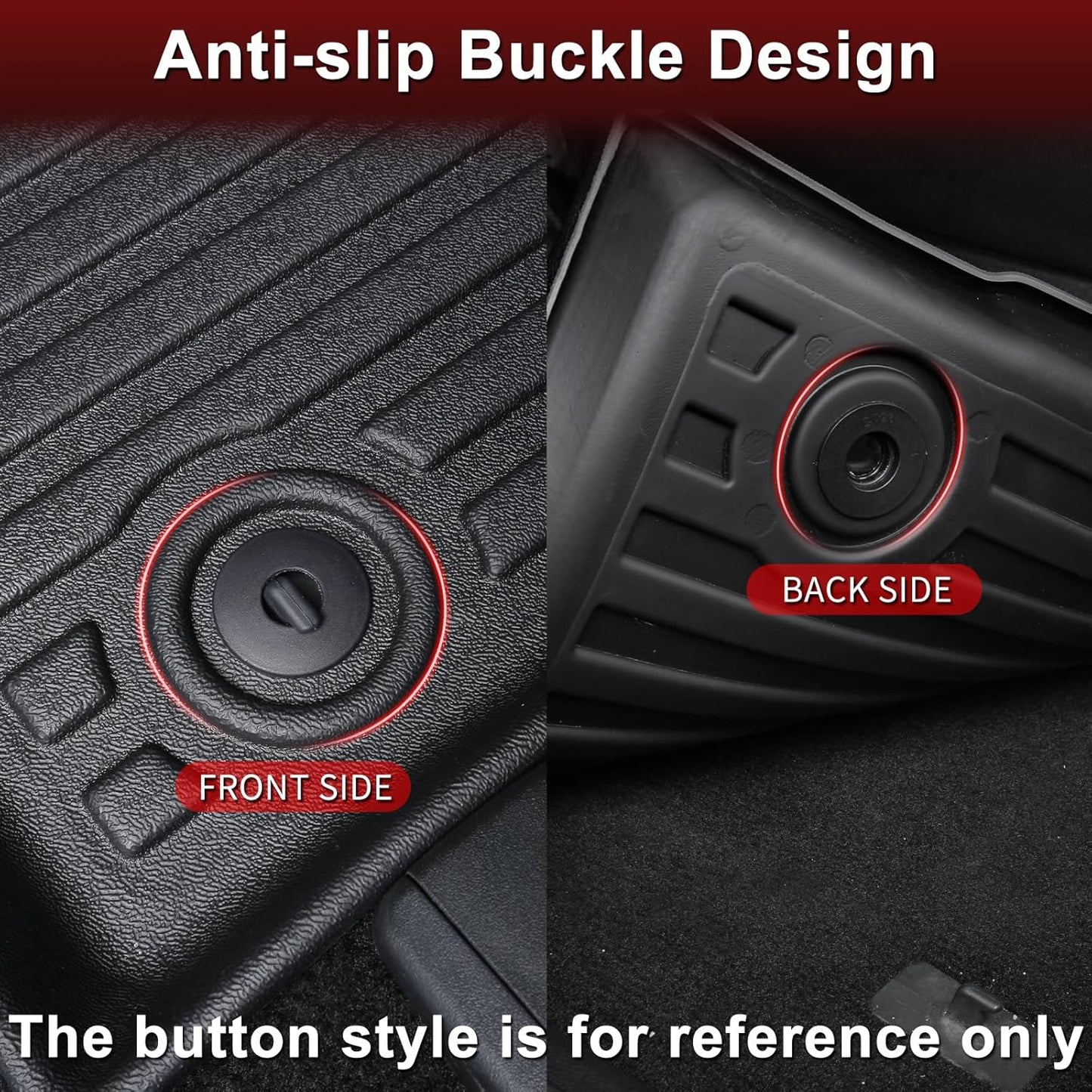 Wayhigh-All Weather Floor Mats & Cargo Liner Set for 2020-2024 2025 Nissan Sentra S/SV/SR Sedan Custom Fit TPE Heavy Duty Car Mats for Nissan Sentra Accessories- Black