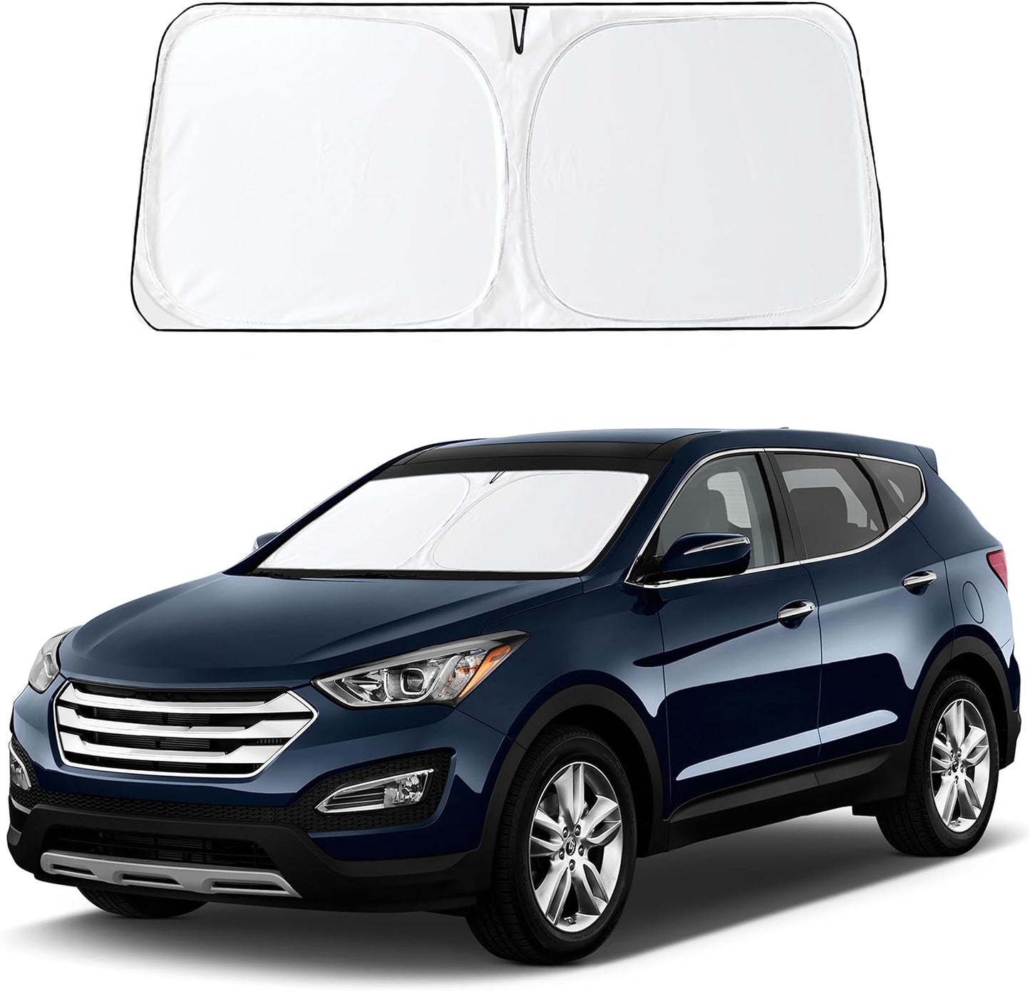 Econour Windshield Sun Shade for 2016-2021 Hyundai Tucson Window Sun Visor Protector Foldable Blocks UV Rays Keep Your Car Cooler (Not for 2022 Tucson)