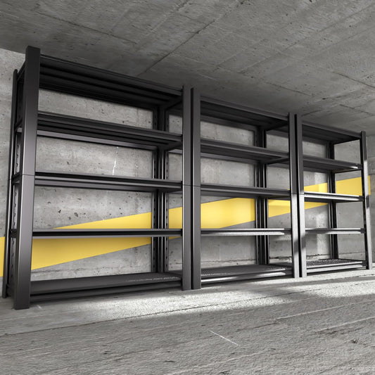 5-Tier Heavy Duty Garage Shelving Unit, 3000 LBS Capacity Metal Storage Rack 72" H x 48" W x 20" D, Adjustable Steel Shelves for Garage, Warehouse, Basement, Pantry, Workshop.3 Pack