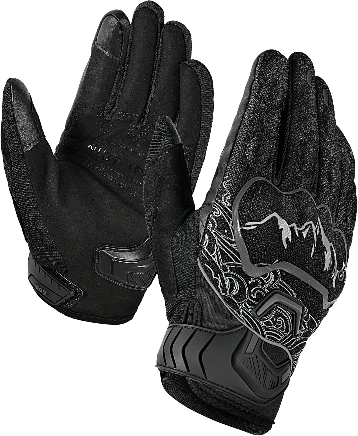 BORLENI Motorcycle Gloves Motorbike Glove for Men Women Full Finger Knuckle Protection Touch Screen Cycling ATV Hiking Riding