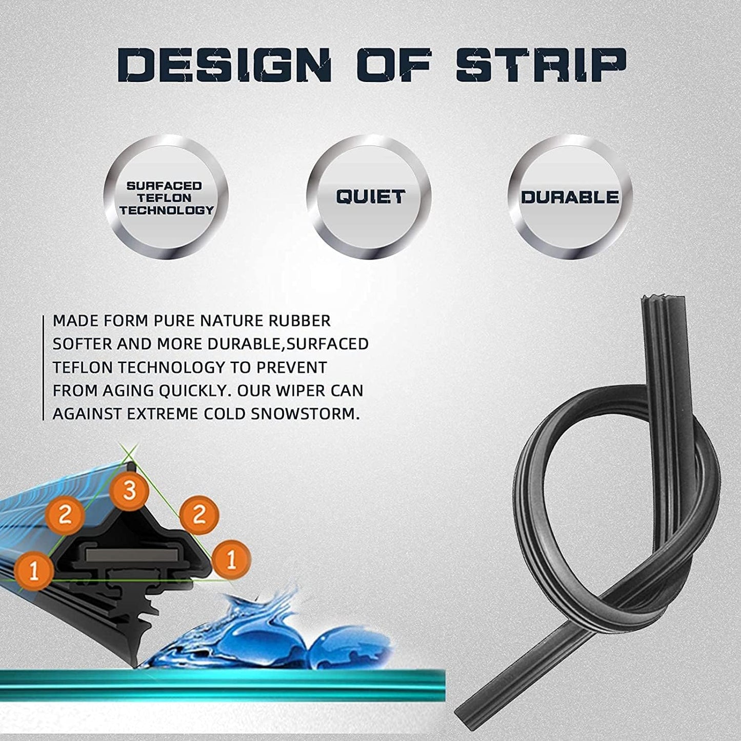 AUTOBOO 22"+21" Windshield Wipers with 11" Rear Wiper Blade Sets Replacement for Jeep Grand Cherokee 2014 2015 2016 2017 2018 2019 2020 2021-Original Factory Quality (Pack of 3)