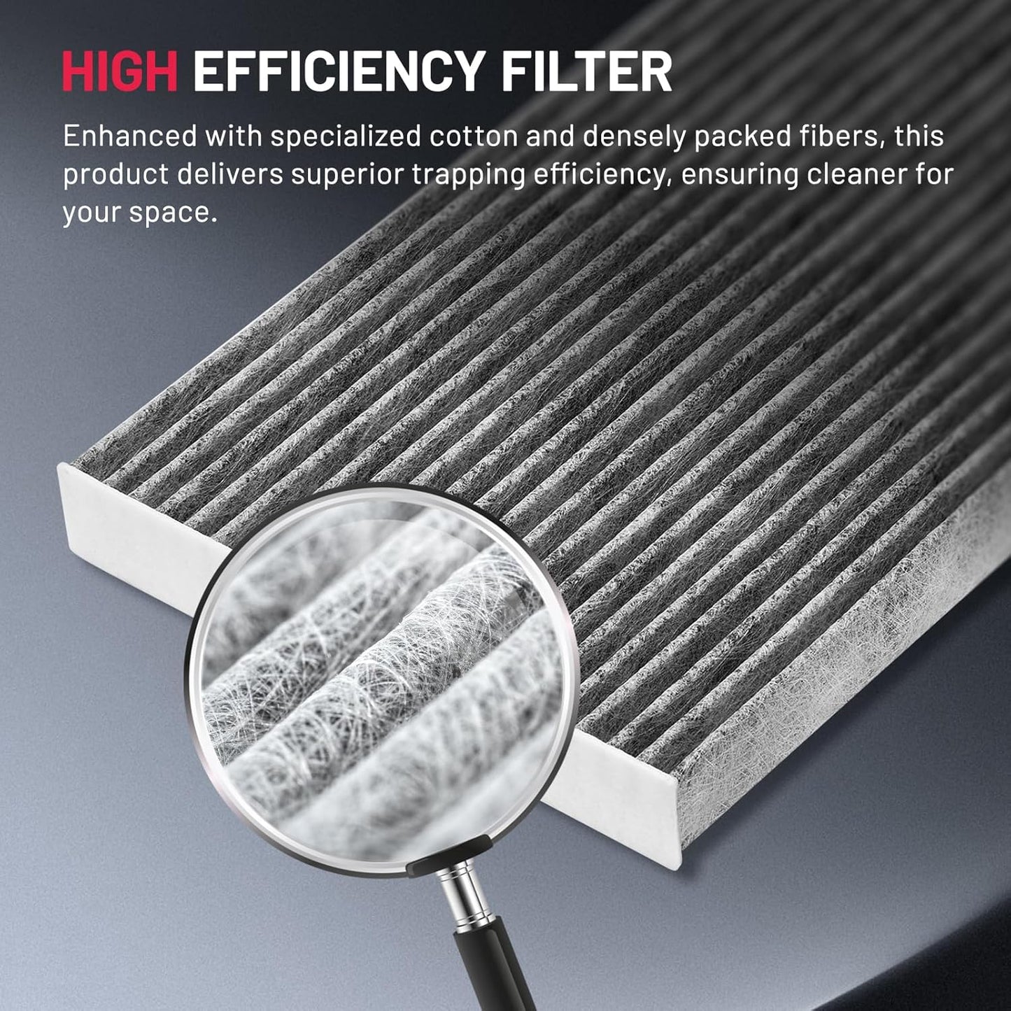 BDFHYK Cabin Air Filter with Activated Carbon Compatible with BMW 230i, 228i, 320i, 328d, 330i, 340i, 335i, 428i, 430i, 440i, 330i xDrive, 440i xDrive, 430i Gran Coupe, M2, M3, M3, M4, ActiveHybrid 3