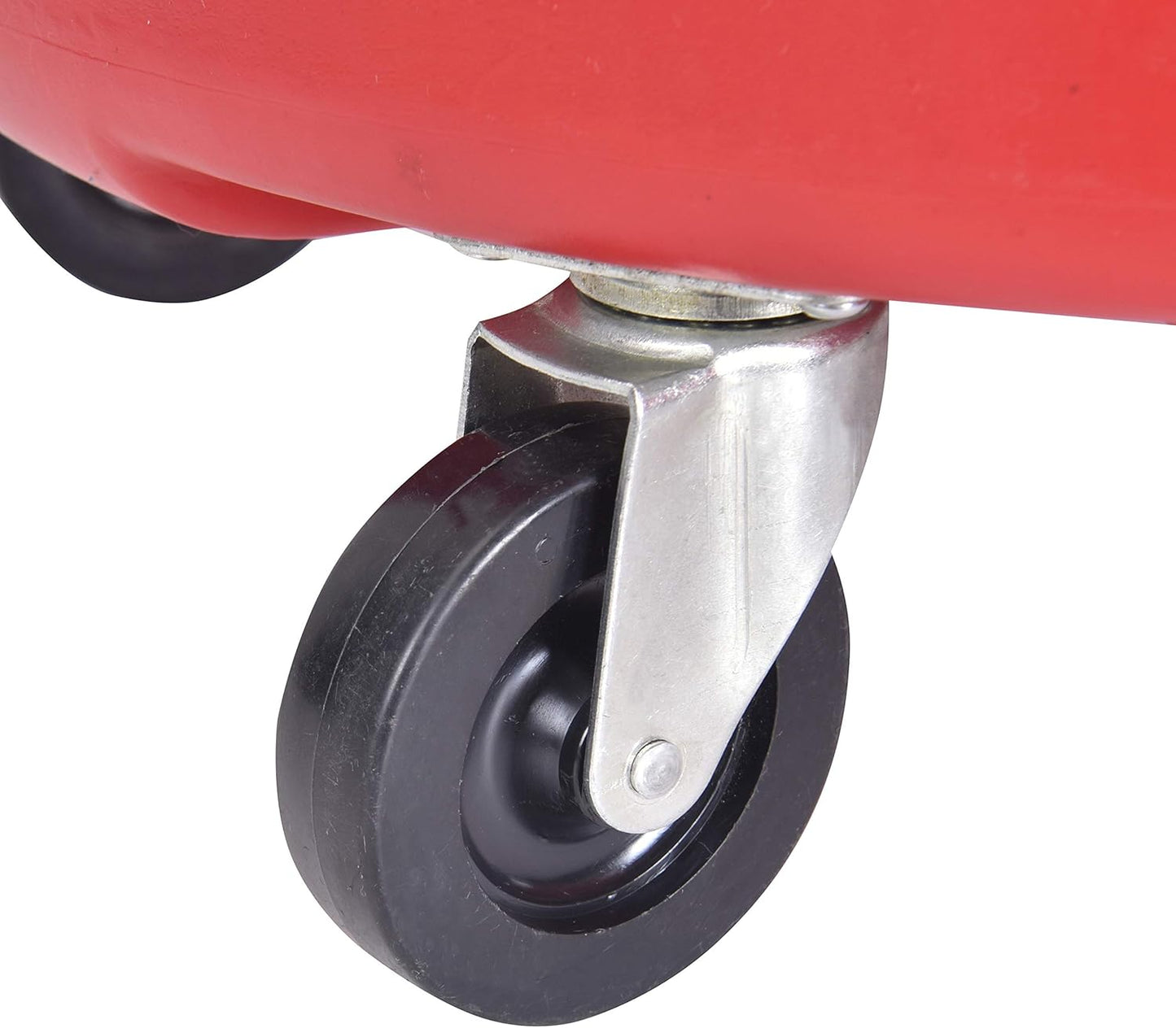 A A IN AA045 8 Gallon Portable Waste Oil Drain,Industrial Fluid Drain Tank with Wheels and Adjustable Funnel Height. Red.