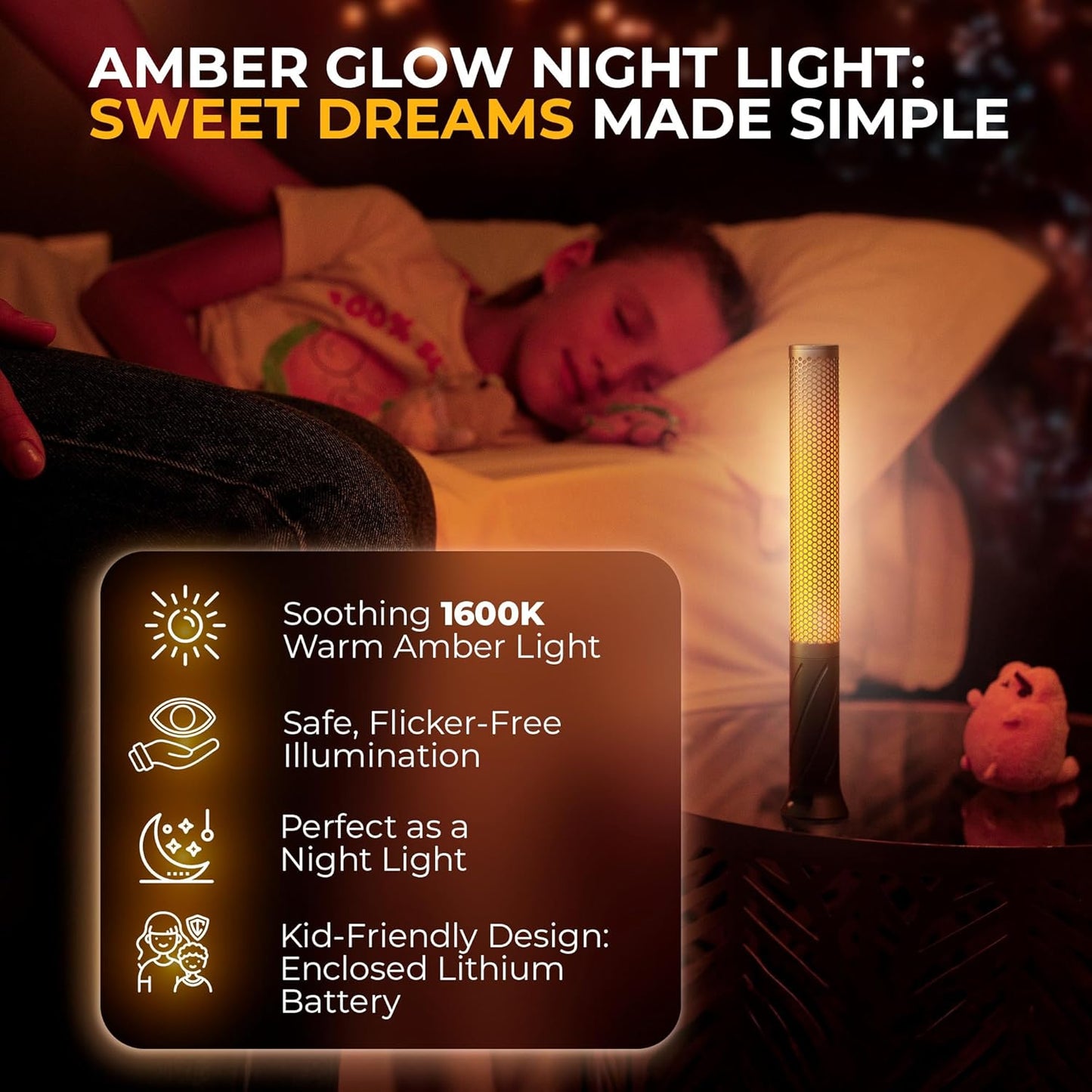 Cordless Table Lamp - Rechargeable LED Candle Light, Modern Bedside Lamp, Portable Battery Powered Desk Lamp, Rechargeable Table Lamp For Bedroom, Patio, Restaurant - Led Candles (2600mAh, Black)