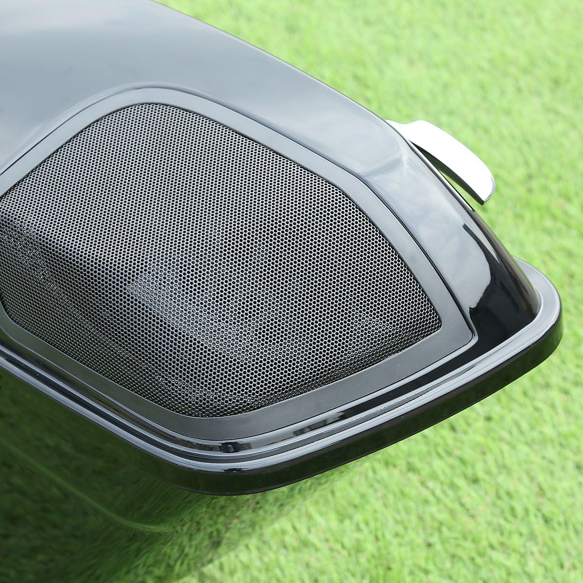 XFMT 5 Inch Stretched Extended Saddlebags W/5"x7" Speaker Grill For Harley Touring 2014-2023 Road King, Road Glide, Street Glide, Electra Glide, Ultra-Classic FLT, FLHT, FLHTCU, FLHRC