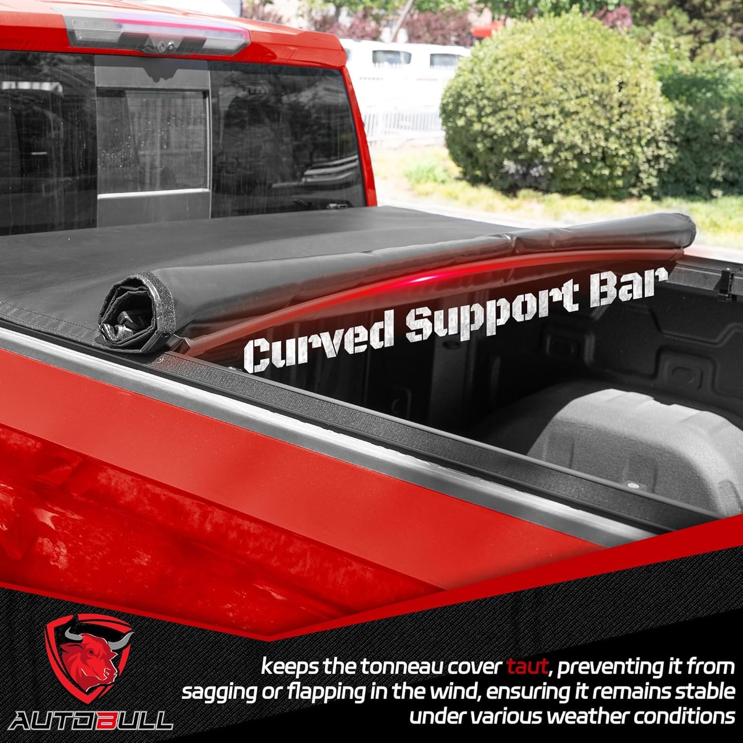 Soft Roll-up tonneau Cover Compatible with 2007-2021 Toyota Tundra(Excl. Trail Edition) 6.5ft Bed (78.7"), PVC Top Alloy Steel Structure