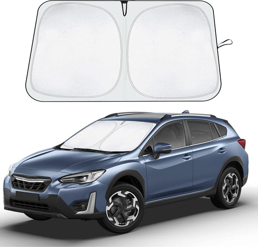 Econour Windshield Sun Shade for 2012-2017 Subaru Crosstrek/XV 2018-2023 Subaru Crosstrek Sunshade Foldable Sun Visor Protector Blocks UV Rays Keep Your Car Cooler