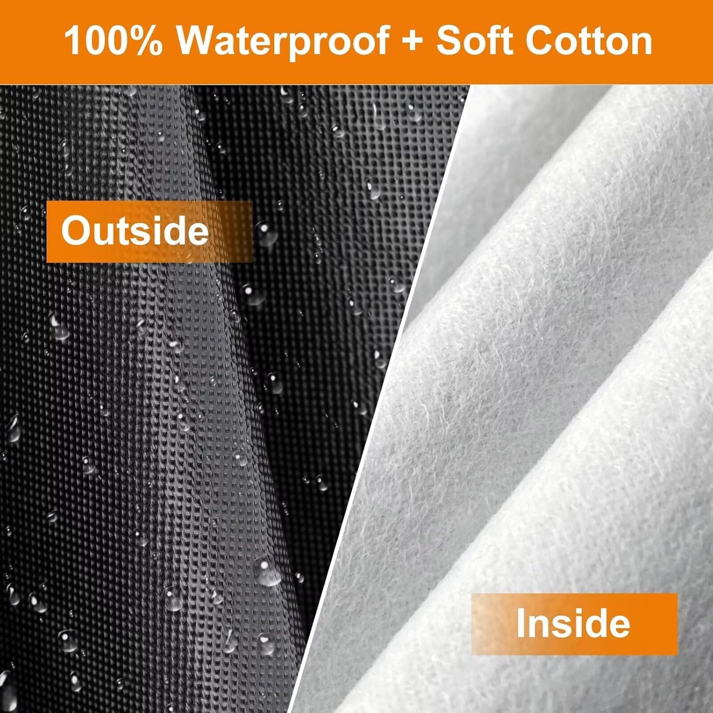 Kayme Truck Cover Custom Fit Ford F-250(2017-2025) Regular Long Bed. Full Exterior Heavy Duty Outdoor Pickup Truck Car Cover Waterproof All Weather.Car Tarp for Wind Sun Dust Protection.Black