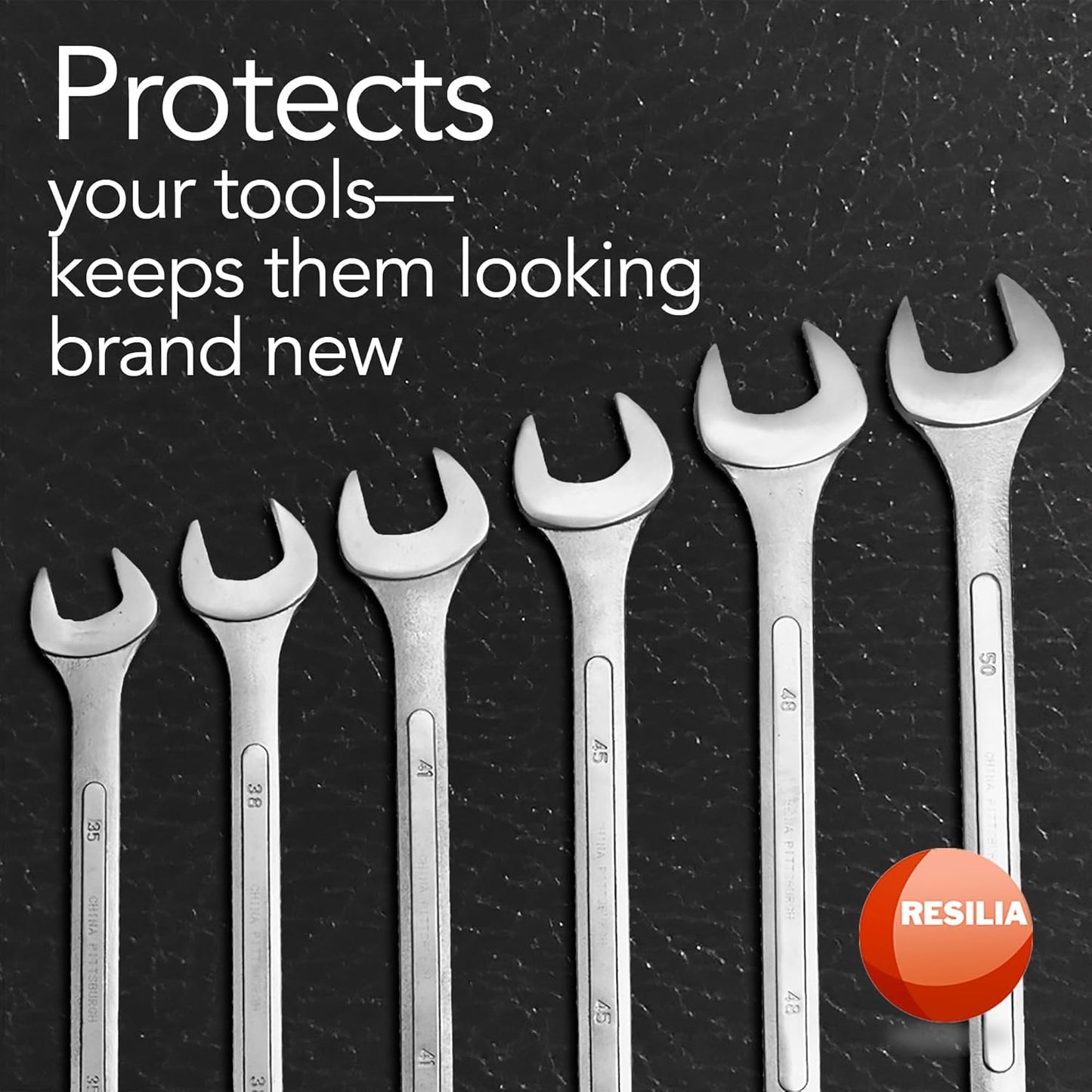 RESILIA Work Bench Mat - 28" X 96", Scratch-Resistant PVC Mats - Protect Your Workbench, Table, or Tool Station from Painting, Woodworking, Crafting, Building, & More, Black, Made in The USA