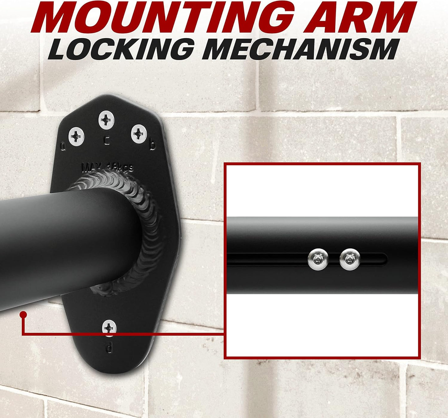 Ibera Bike Wall Mount - Secure Bike Storage up to 18kg with Adjustable Frame Holder & Soft Rubber Cradles - Garage Bike Rack for Road, MTB, Kids, Hybrid Bikes - Easy Installation & Space-Saving Design