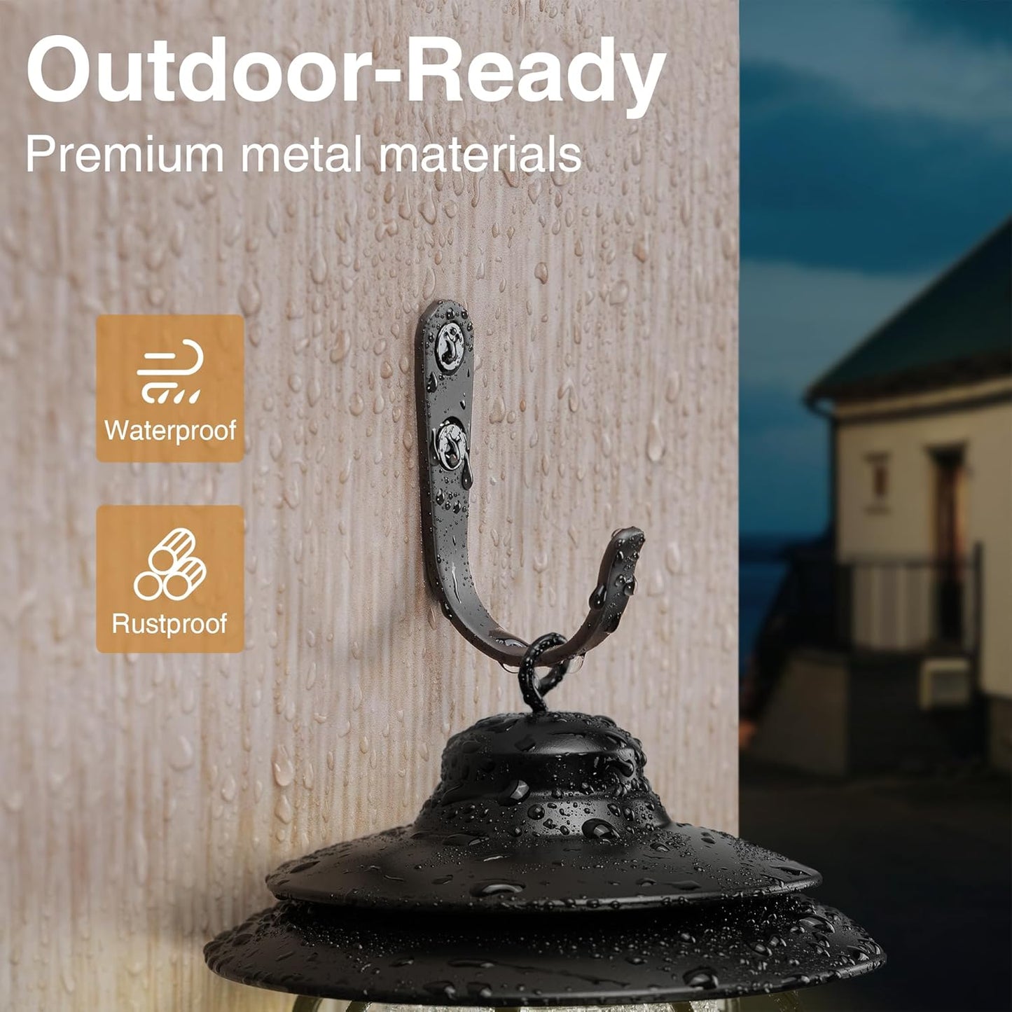 10Pcs Wall Hooks for Bathroom, Kitchen, Closet, and Garage - Black Metal Hooks for Hanging Coats, Towels, Hats, Keys, Bags, and Coffee Cups - Holds Up to 40 lbs