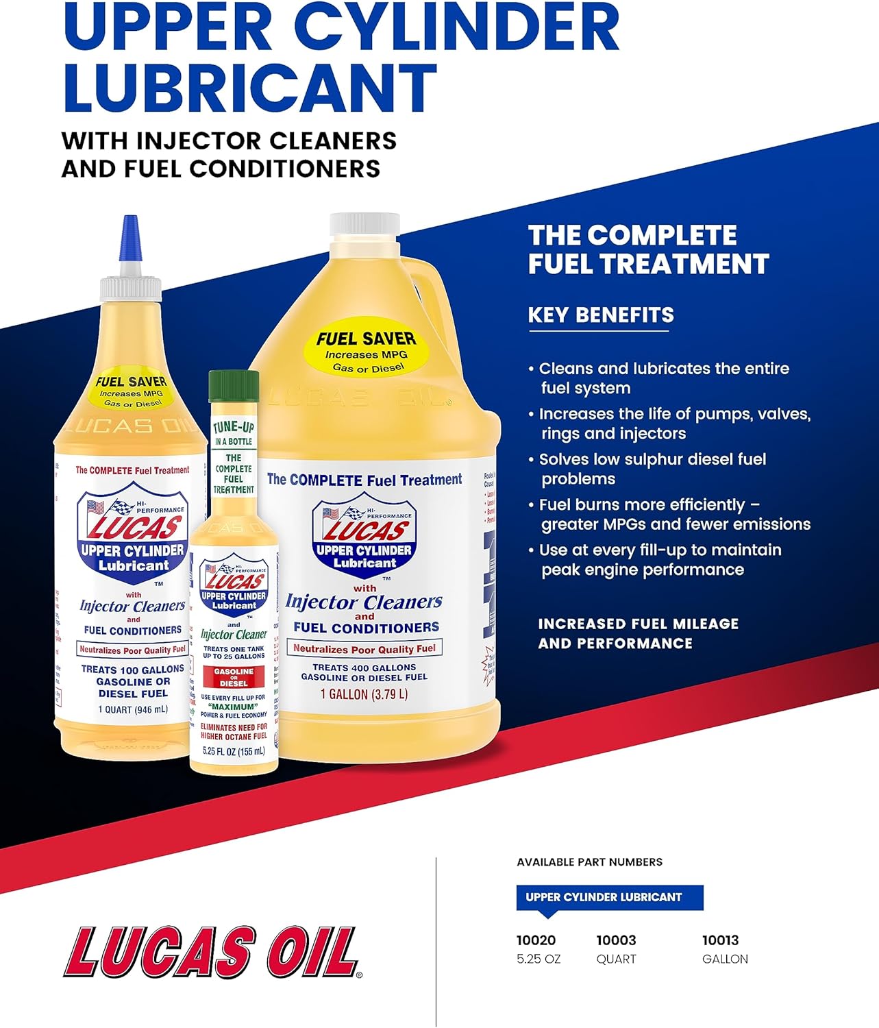 Lucas Oil 10003 Fuel Treatment - 1 Quart