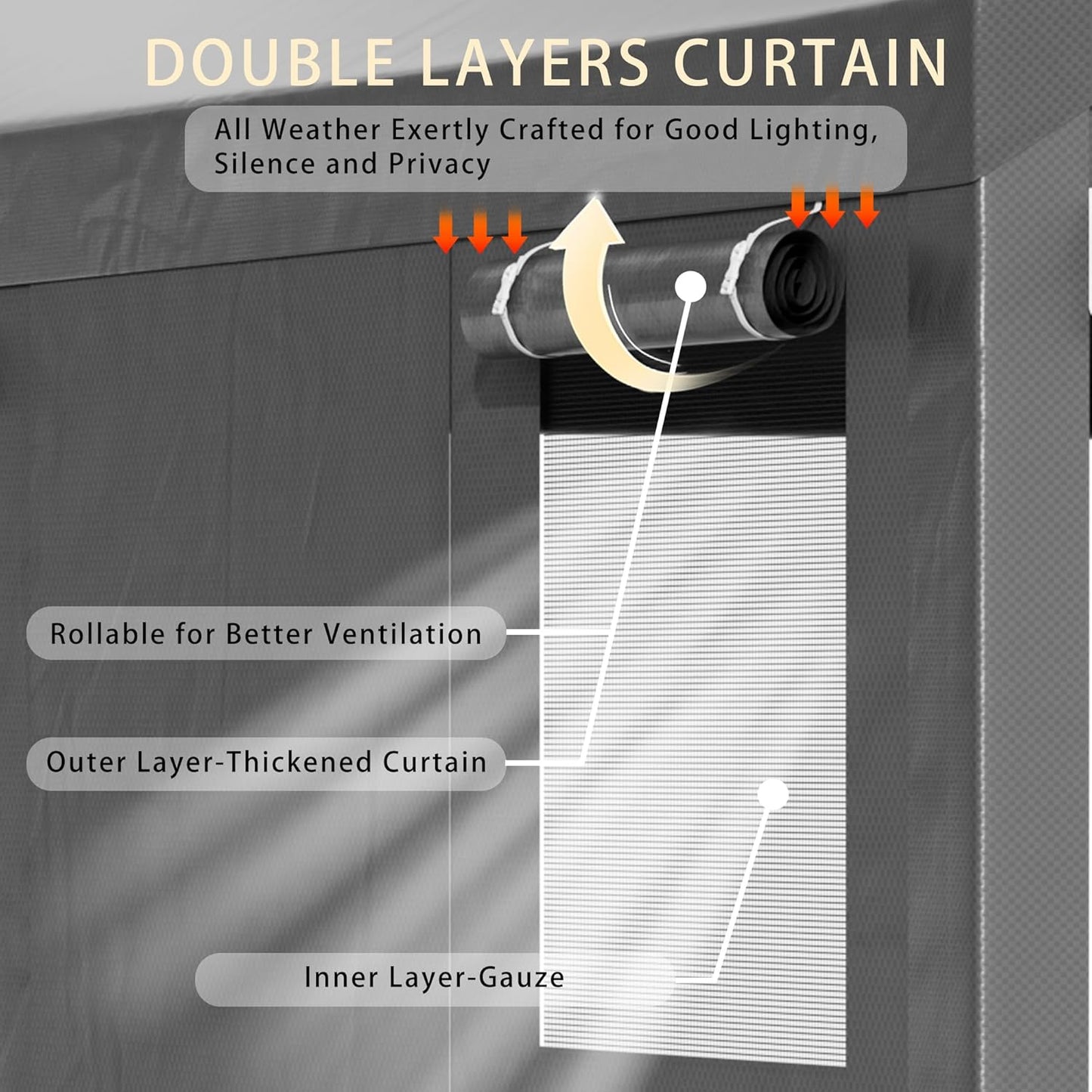 Walsunny Carport, 10x20 ft Heavy Duty Carport Canopy with Roll-up Windows, Portable Garage with Removable Sidewalls & Doors, Car Canopy with All-Season Tarp for Car, Truck, Boat