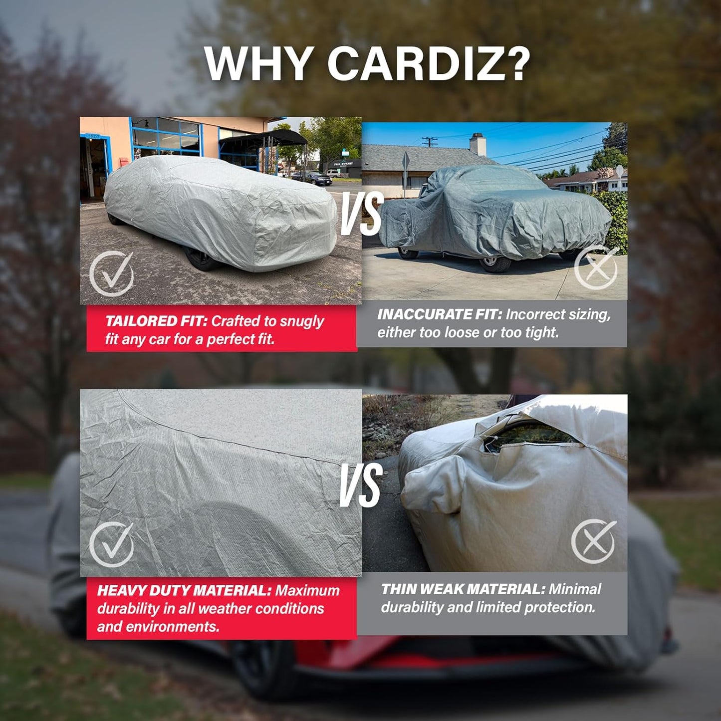 Supreme Full Car Cover – Semi Custom Fit | Dustproof, Windproof, UV Protection, Breathable & Durable All-Weather Protection | Fits Volkswagen Cabrio 1995-1999 Convertible 2-Door