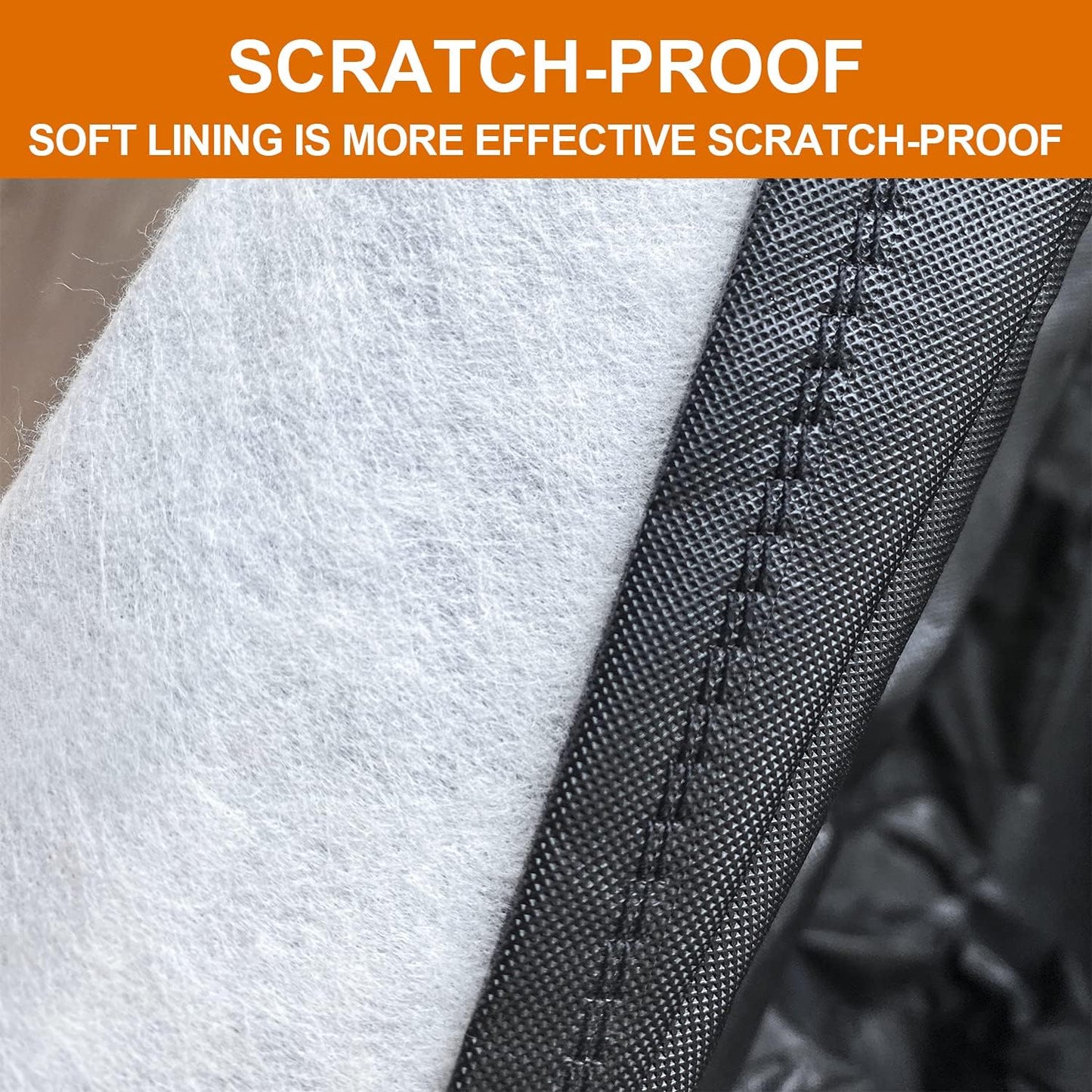 Kayme 7 Layers Heavy Duty Hatchback Car Cover Waterproof All Weather, Outdoor Snow Sun Uv Protection with Zipper for Automobiles, Universal Fit for Hatchback (up to 177 inch)