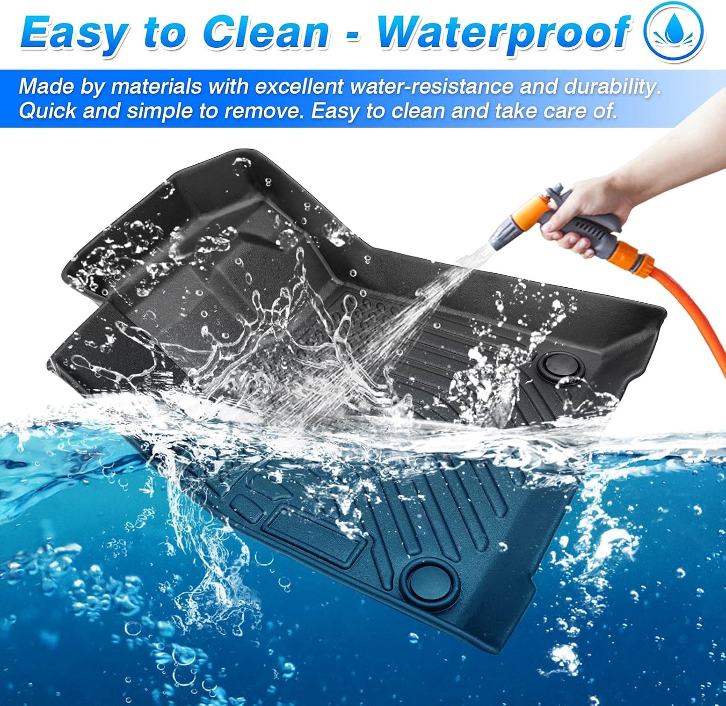 Cartist Custom Fit for Floor Mats BMW X1 F48 2016-2022 & BMW X2 2018-2022 All Weather Floor Mats 2 Row Carpet Protection TPE Odorless