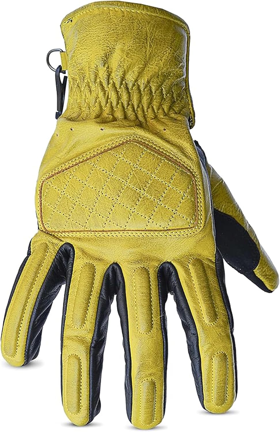 Leather Motorcycle Gloves with Adjustable Fitting Bike Riding Gloves for Riders