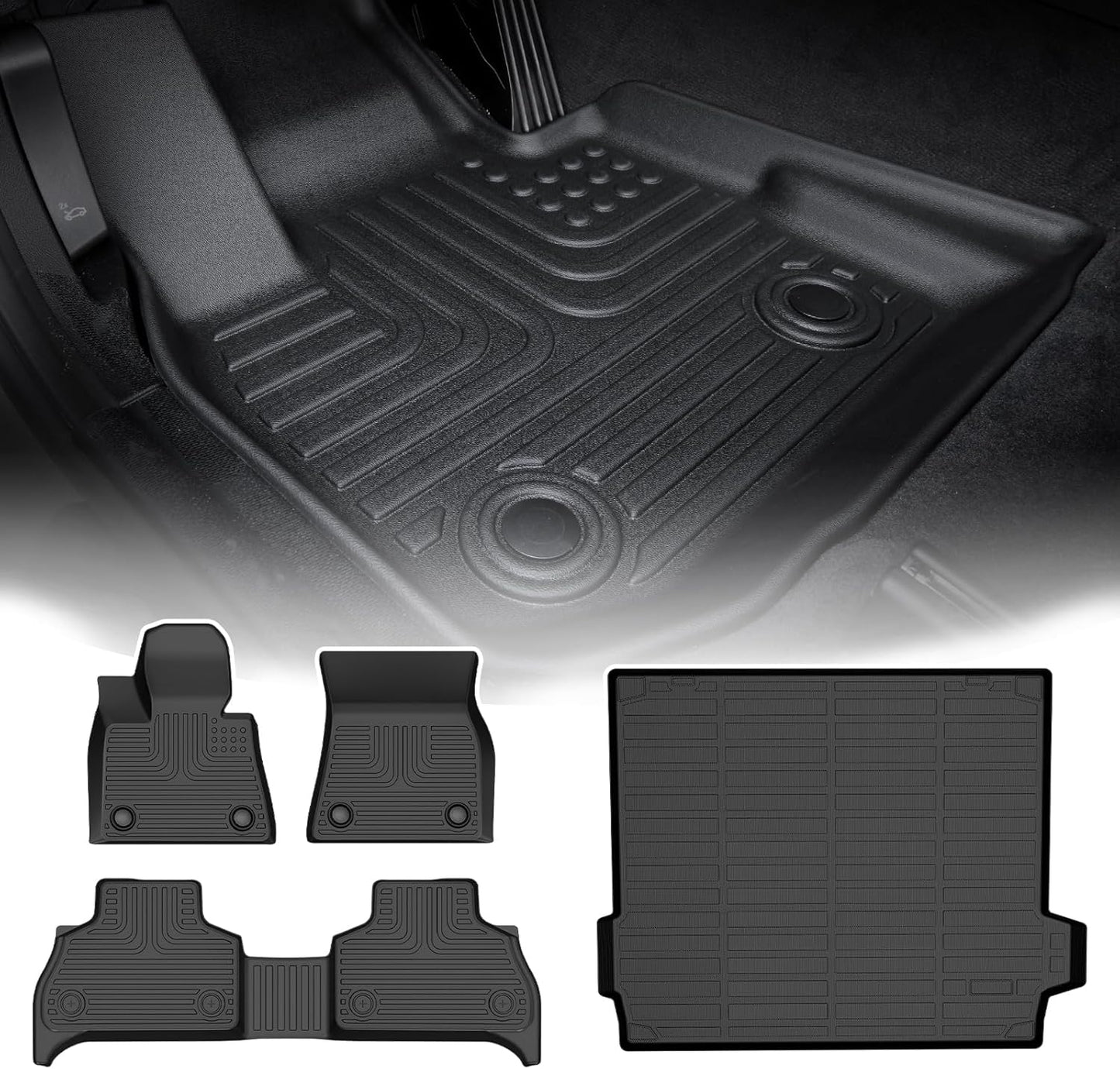 for BMW X5 Floor Mats 2026 2025 2024 2023 2022 2021 2020 2019,Car Mats for BMW X5 All Weather Floor Mats Cargo Liner Accessories 2019-2026