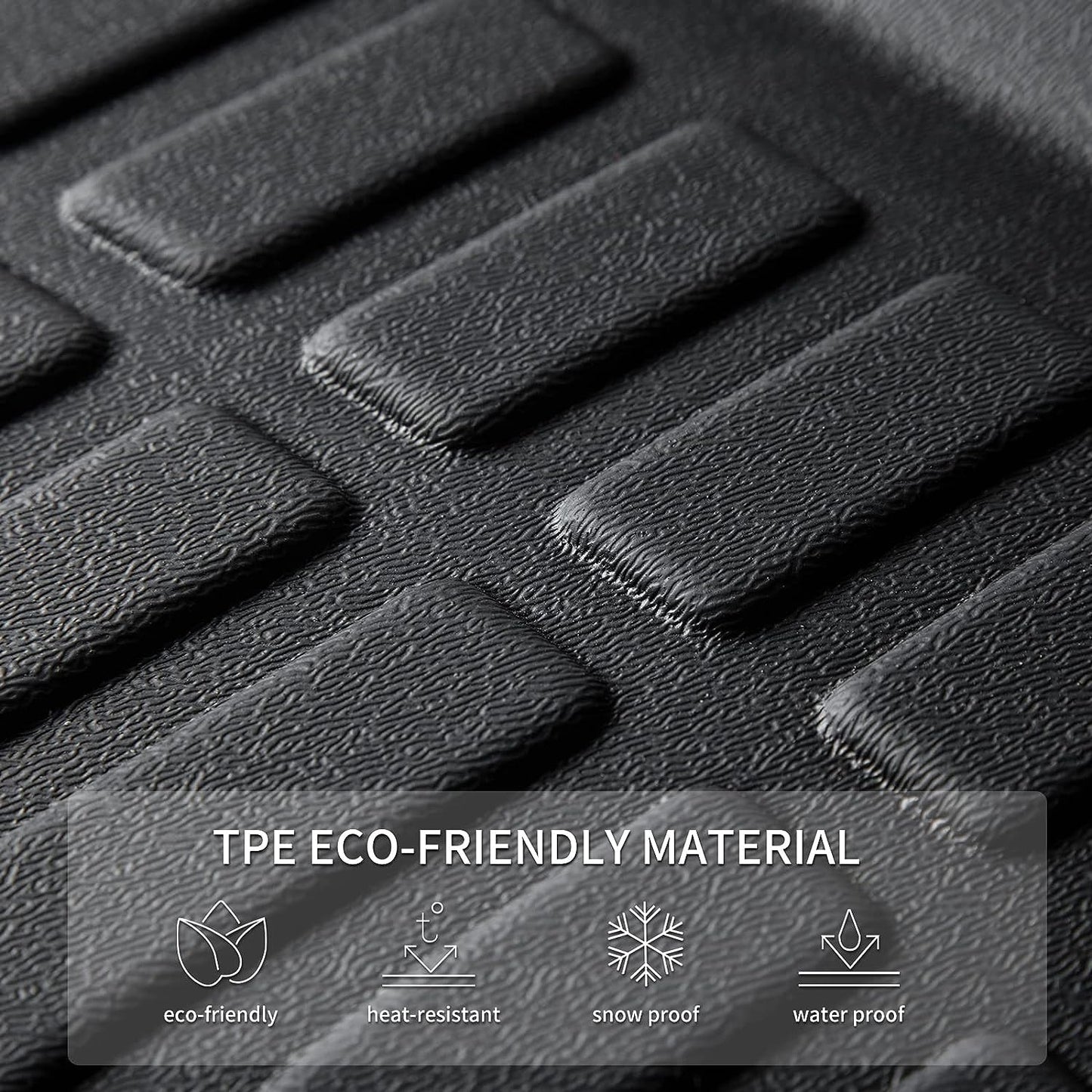 KELCSEECS Floor Mats Custom for 2009 2010 2011 2012 2013 Corolla Sedan Waterproof Car Mats All-Weather Guard Floor Liners Automotive for Front and Rear Row Corolla Accessories Black