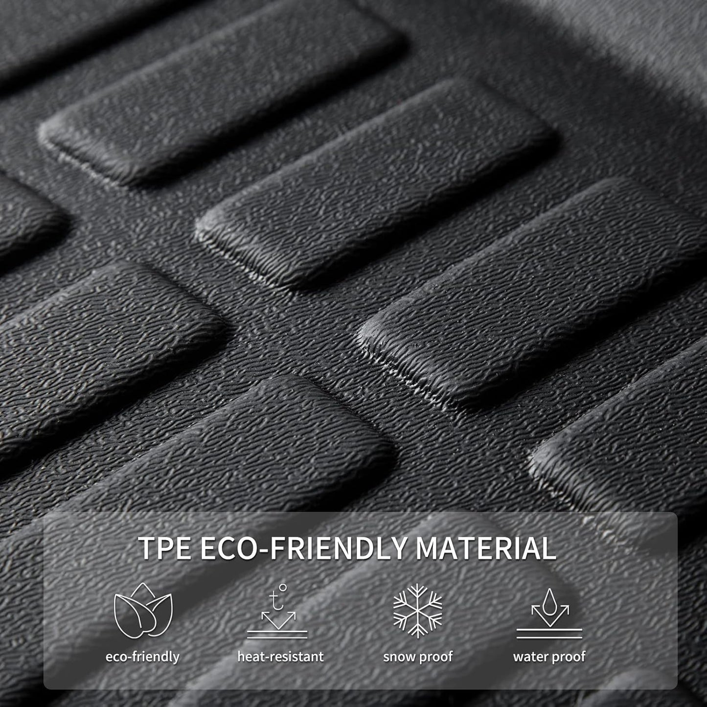 KELCSEECS® Floor Mats Custom for Hyundai Elantra 2020 2019 2018 2017 All Weather Protection TPE Heavy Duty Non-Slip Automotive Floor Liners Fits Front & 2nd Row Full Set Accessories, Black