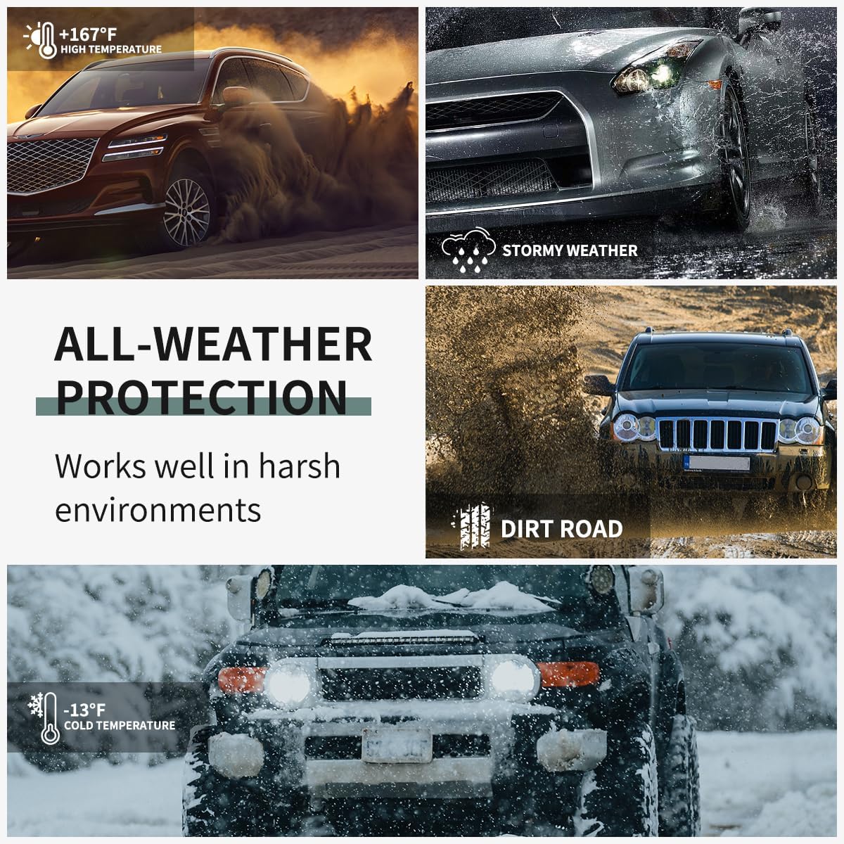 Vanseno Floor mats & CargoTrunk Liners and Backrest Mat Full Set Compatible for Toyota Rav4 2013 2014 2015 2016 2017 2018 All-Weather Rubber Mat Protector Black (13-18RAV4 Full Set)