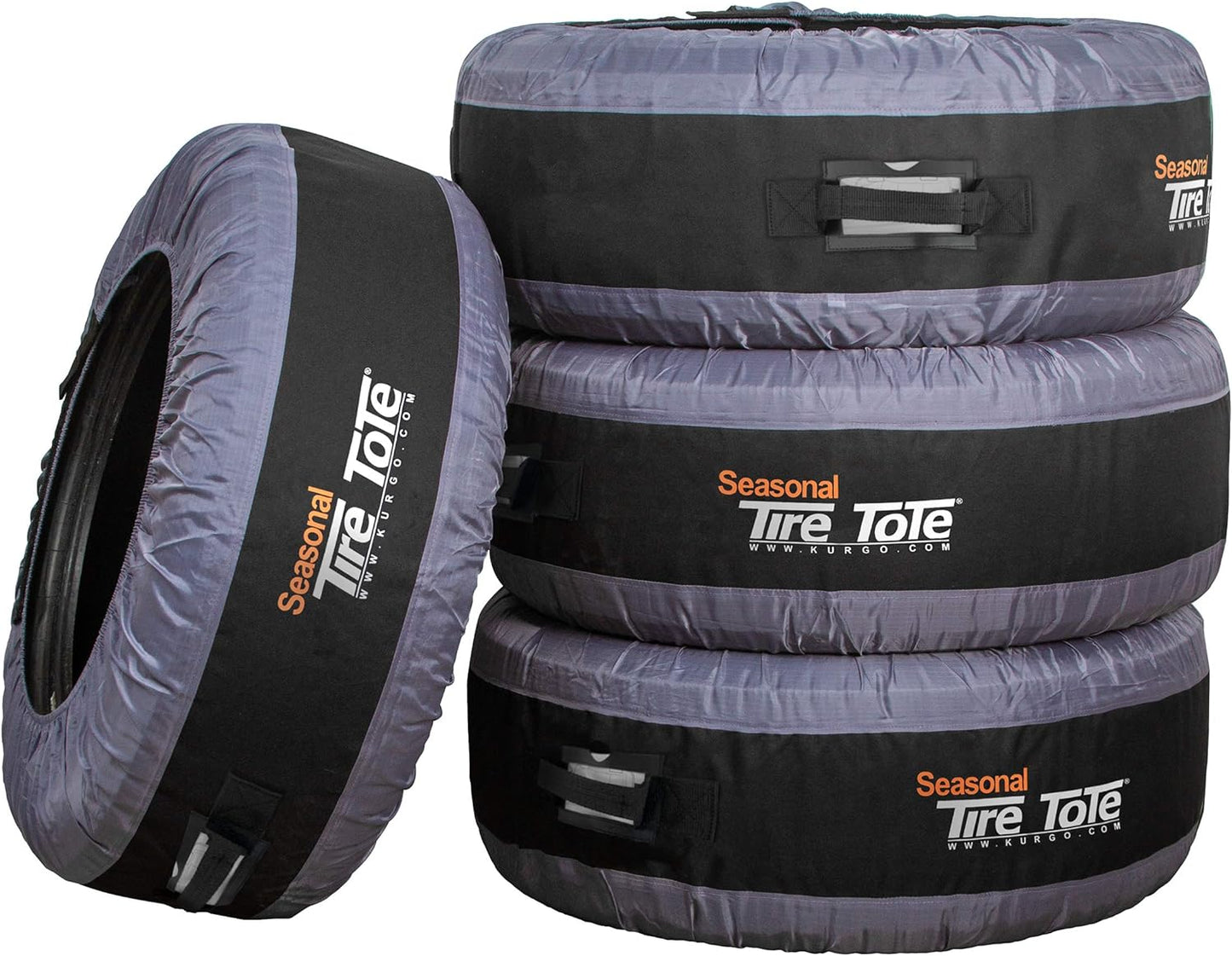 Kurgo Seasonal Tire Tote | Spare Tire Cover | Portable Wheel Bags | Winter Tire Cover | Eco-Friendly Tire Totes | Handle for Easy Transportation | Universal Fit