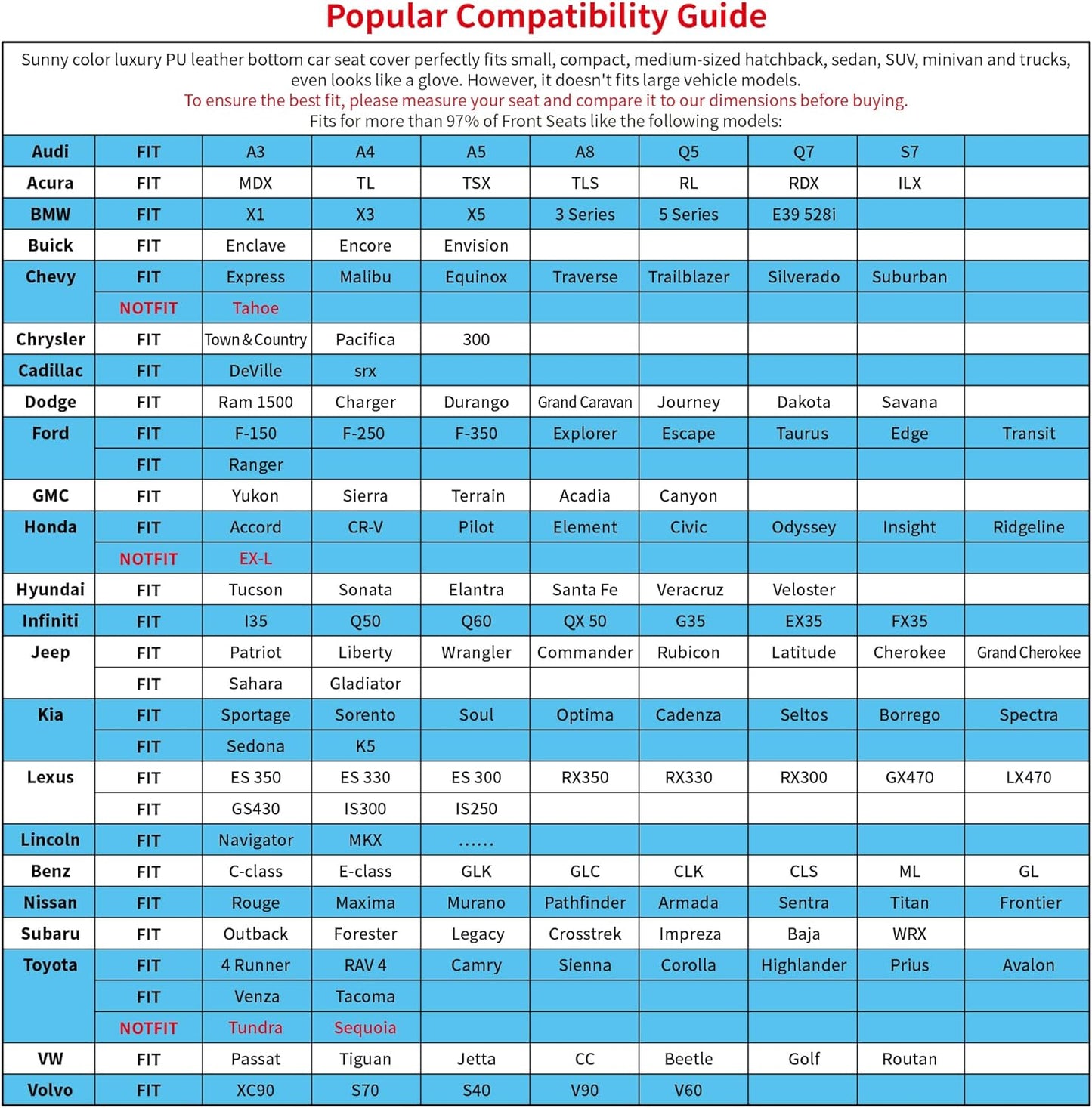 1pc Edge Wrapping Comfortable Car Front Seat Cover Cushion Pad Mat Protector, Anti-Slip Bottom Seat Cushion Cover for Auto with PU Leather(Black)