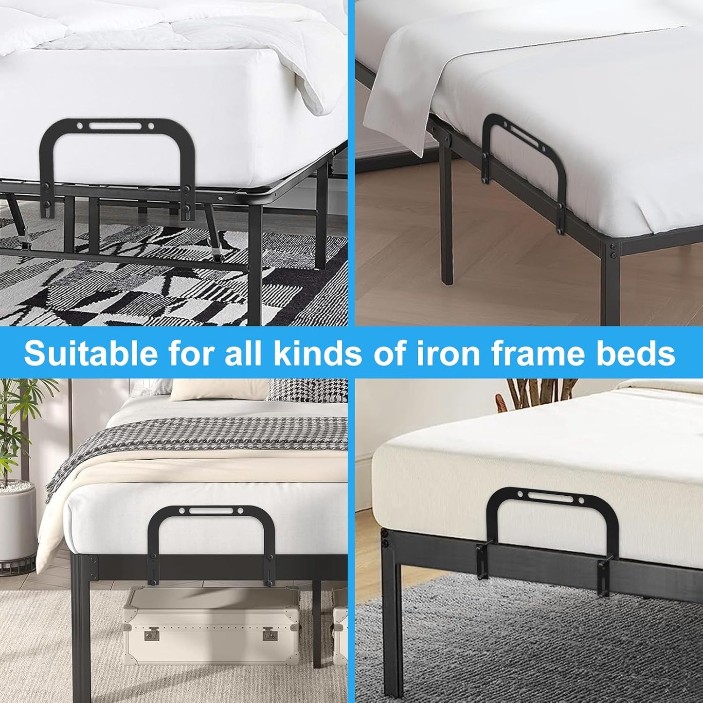 YUOROS Mattress Retainer Bar Keep Mattress Stopper from Sliding Slide Stopper to Prevent Sliding Holder in Place Gripper