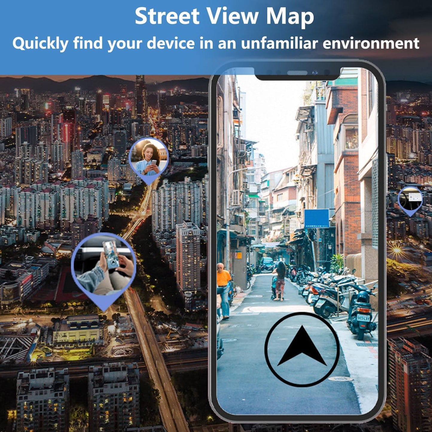 2025 New Model GPS Tracker for Vehicles, GPS Strong Magnetic Car Anti-Lost Tracker, No Subscription,GPS Tracker Locator Real Time, Anti-Theft Mini GPS Tracking Device with Free App