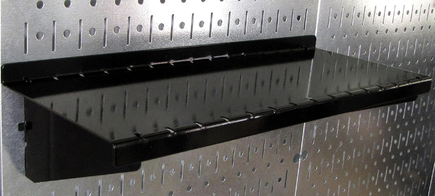 Wall Control 30-WGL-200GVB Galvanized Steel Pegboard Tool Organizer, Galv/Black