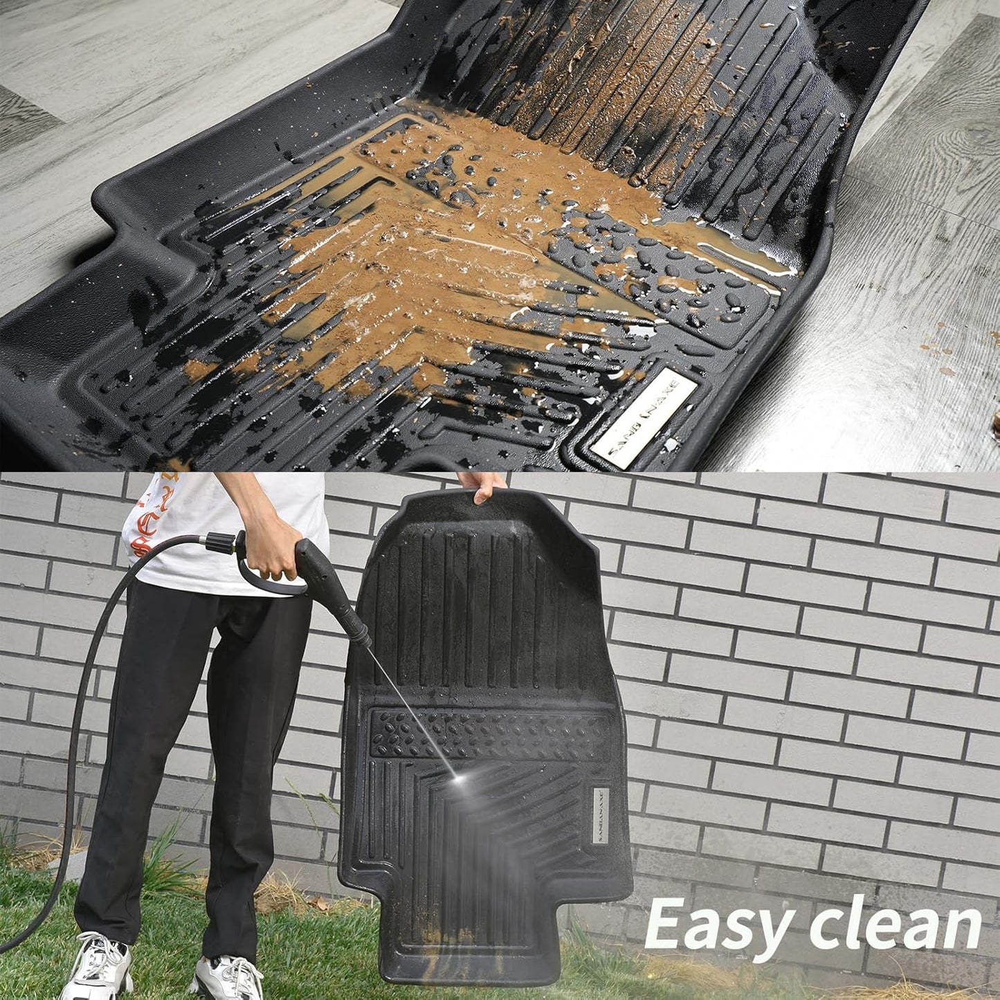 Floor Mats & Cargo Liner for 2024 2025 Mazda CX-90 CX90 PHEV 6&7 Seats（Not Suitable for 8 Seats） TPE All Weather Protection 3 Rows Car Floor Liners & Trunk mat for CX 90