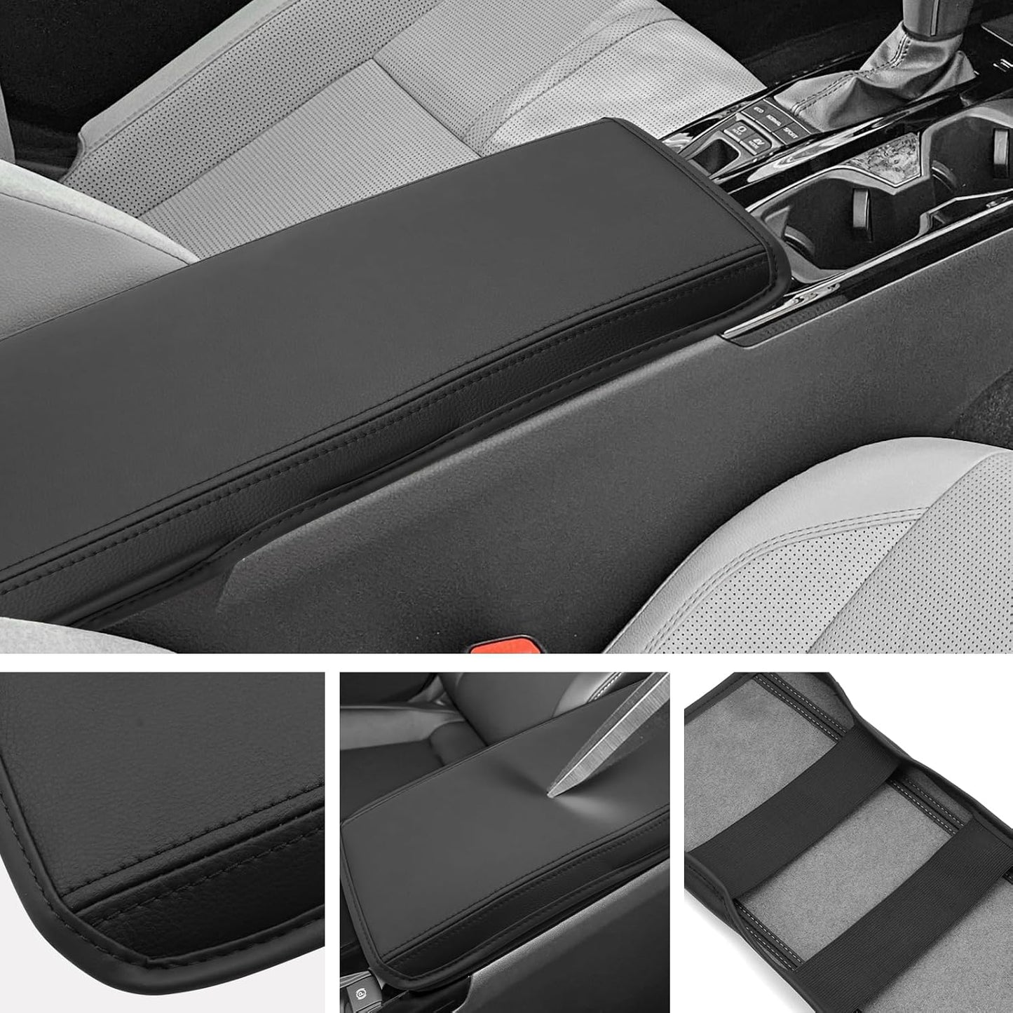 SXCY for 2025 Toyota Camry Armrest Cover for Toyota Camry 2025 Accessories 2025 Camry Center Console Cover 2024 Camry Middle Console Cover (25 Camry Armrest Cover(Black Line))