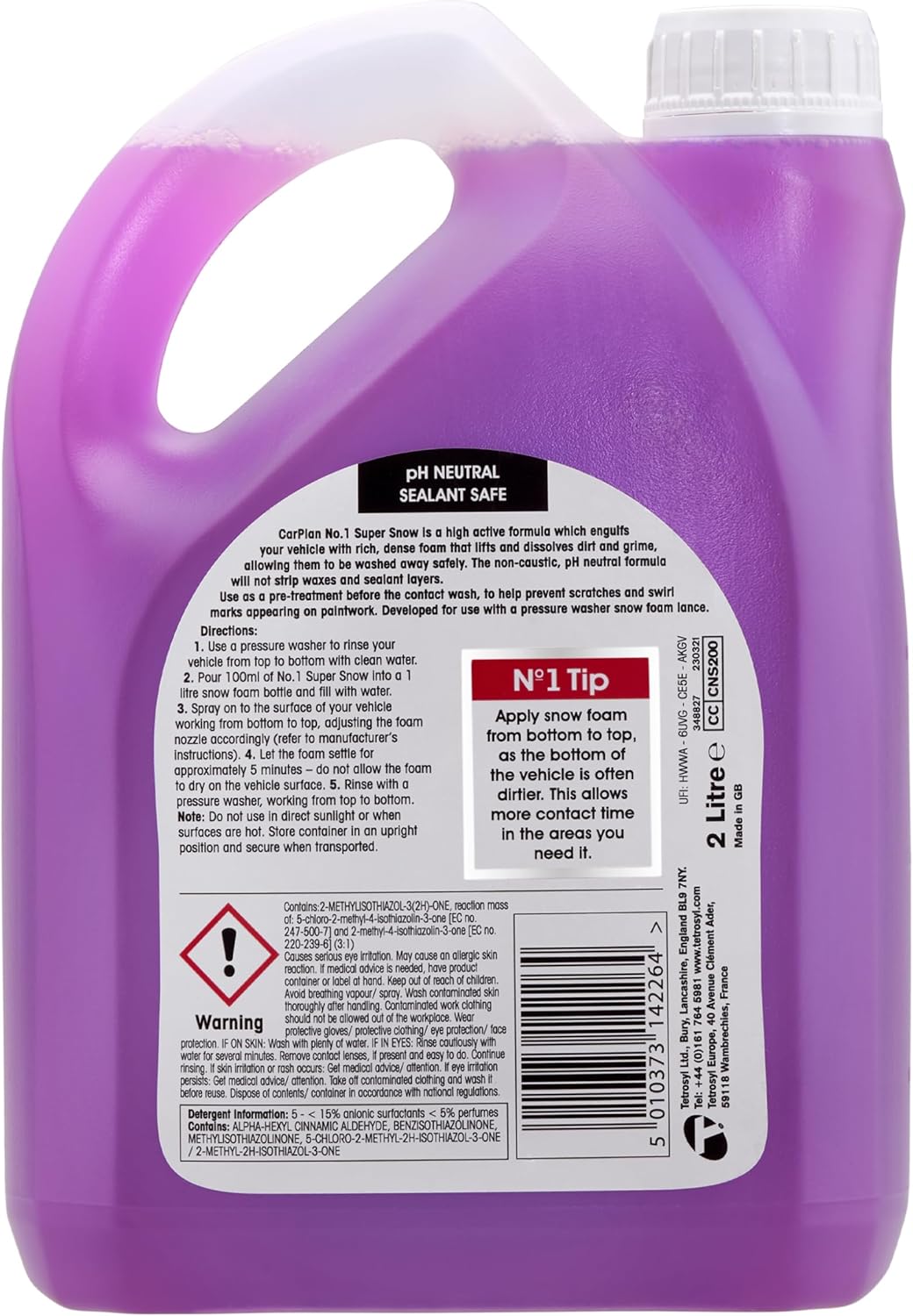 No.1 Super Snow Car Shampoo, 69 Fl Oz