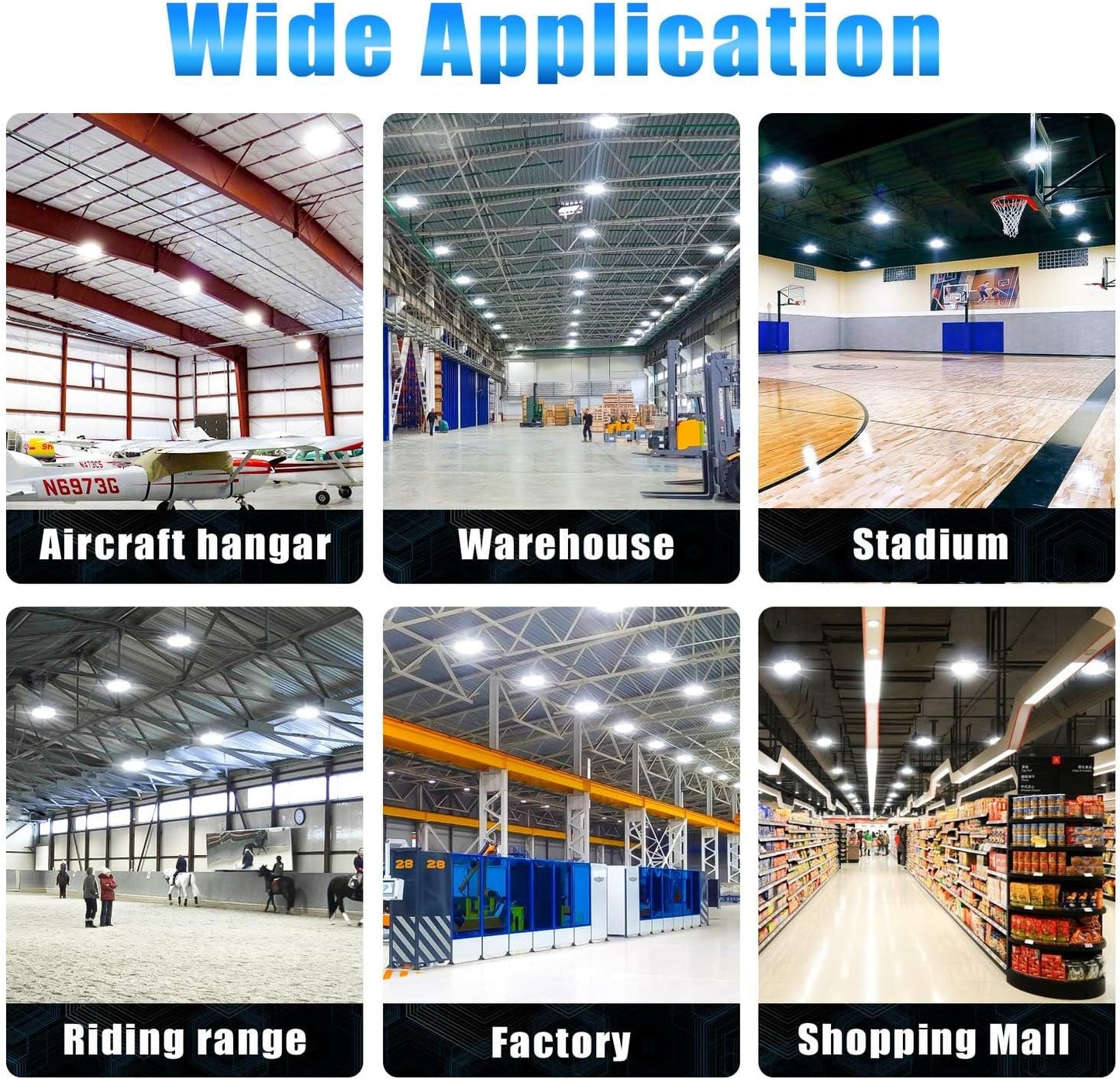 300W LED High Bay Light (𝟓𝐘𝐫𝐬 𝐖𝐚𝐫𝐫𝐚𝐧𝐭𝐲), UL&DLC Listed 41000LM Dimmable UFO High Bay Lights for Warehouse, 5000K Daylight IP65 Waterproof Commercial Bay Lighting 𝐀𝐂𝟏𝟎𝟎-𝟐𝟕𝟕𝐕