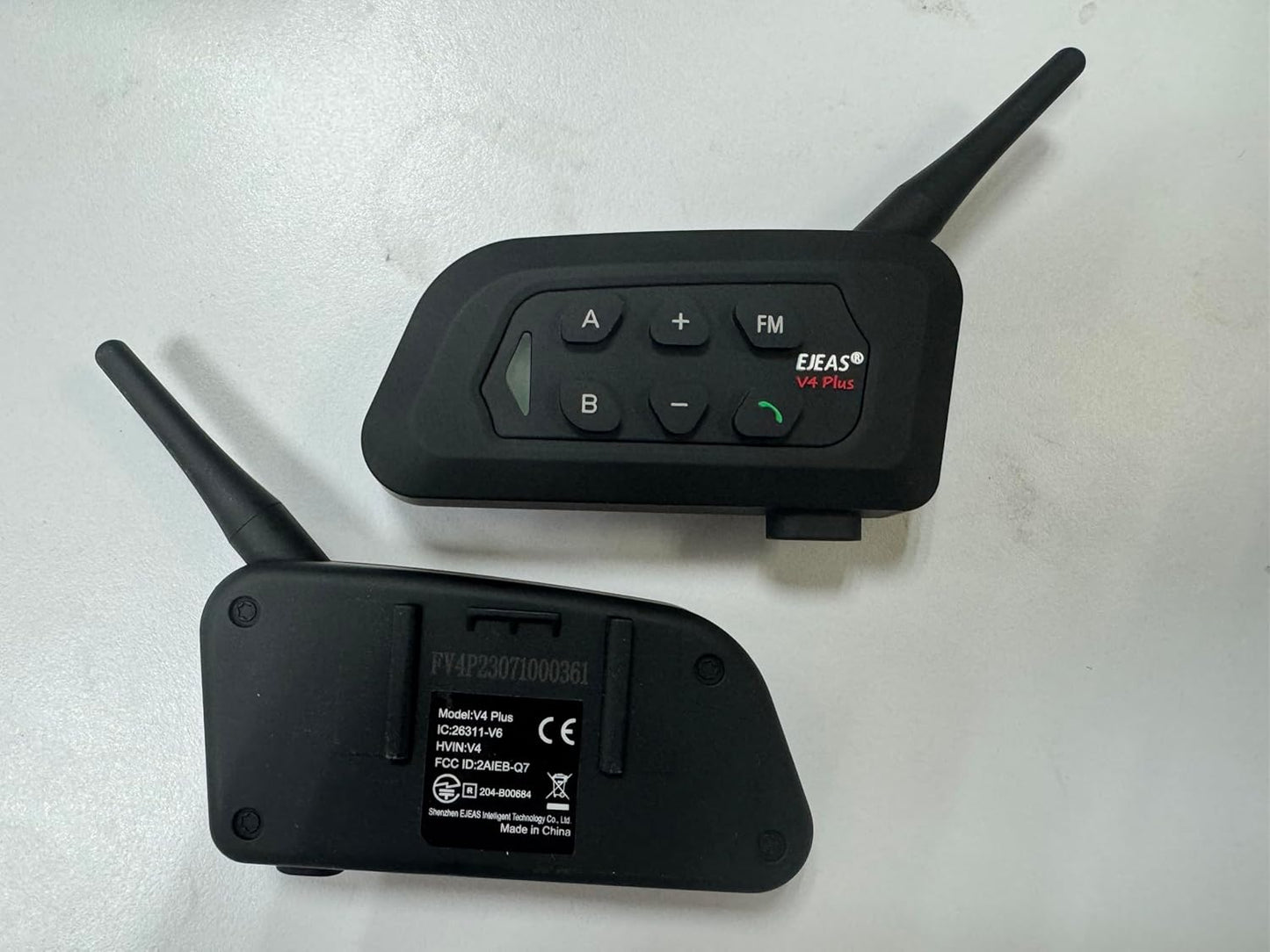 MIMIRACLE V4 Plus Motorcycle Helmet Bluetooth Intercom Headset, Up to 4 Riders 1500M IP65 Waterproof Motorbike Communication System for Skiing/ATV/Off Road -4 Pack