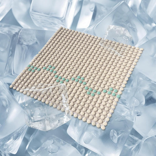 HOMREST Ceramic Seat Cushion for Back Pain Bead Seat Pad Mat Comfy Extreme Cooling Summer Massage Seat Cushions for Cars,Home Office Desk Chairs(Beige)