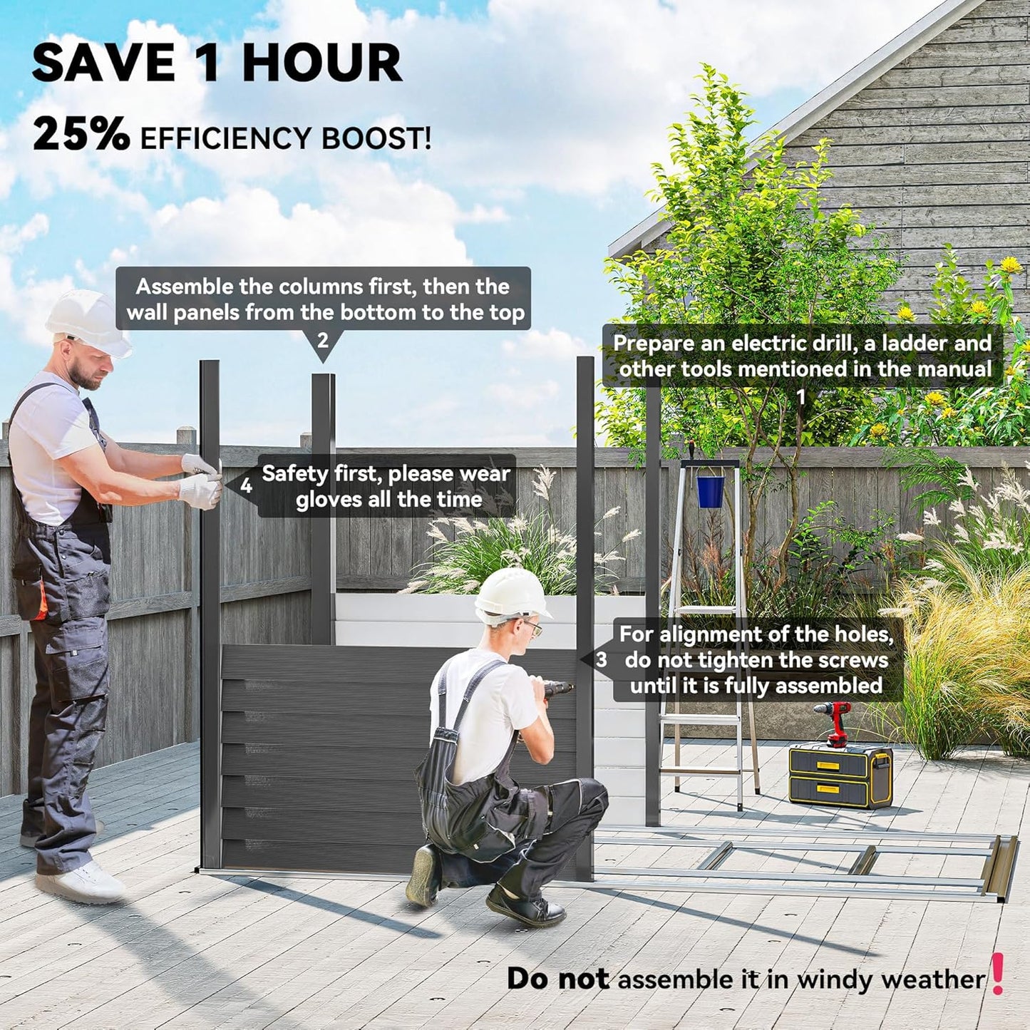 Outsunny 4.6' x 9' Steel Outdoor Storage Shed, Lean to Shed, Metal Tool House with Foundation Kit, Lockable Doors, Gloves and 2 Air Vents for Backyard, Patio, Lawn, Dark Gray