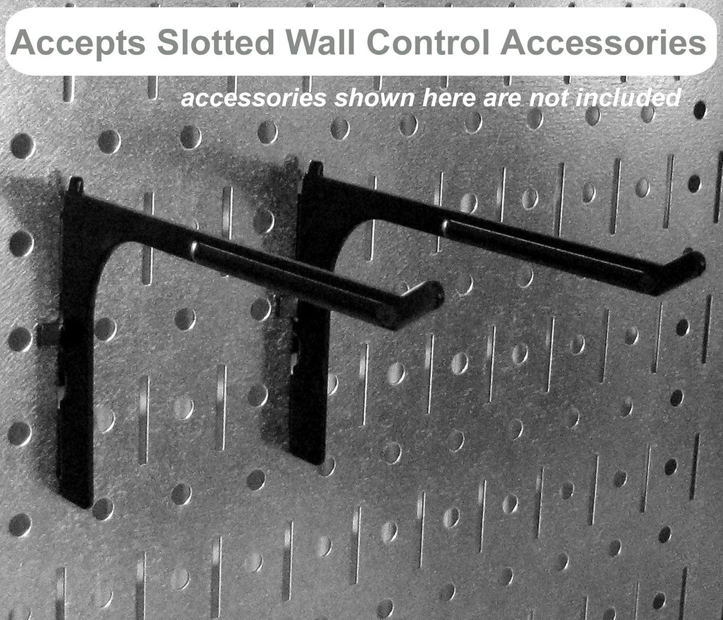 Wall Control Pegboard Organizer 4 ft. Metal Pegboard Standard Tool Storage Kit with White Toolboard and Red Accessories