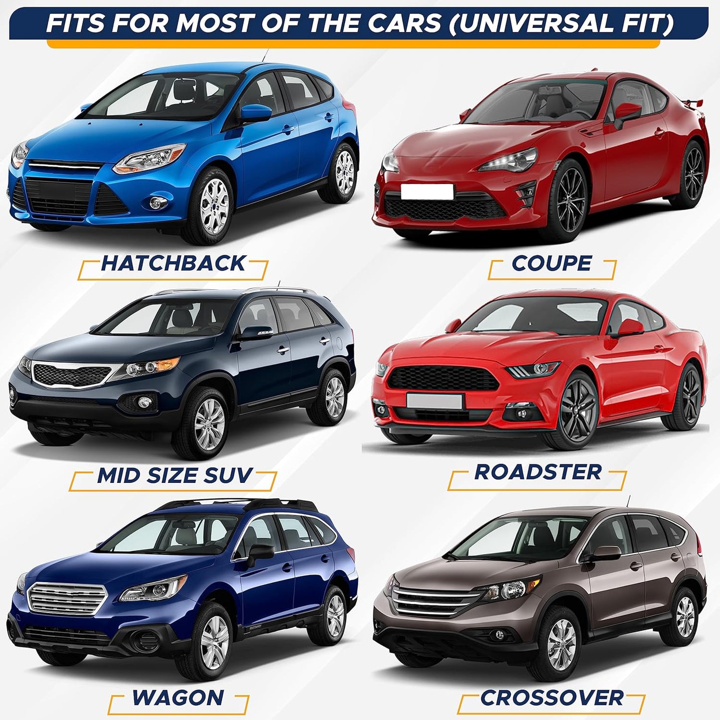 EcoNour Accordion Car Windshield Sun Shade American Flag Design | Reflective Car Window Shades for UV Protection & Heat Block | Foldable Sun Shield for Front Window | 58 x 27.5 Inches