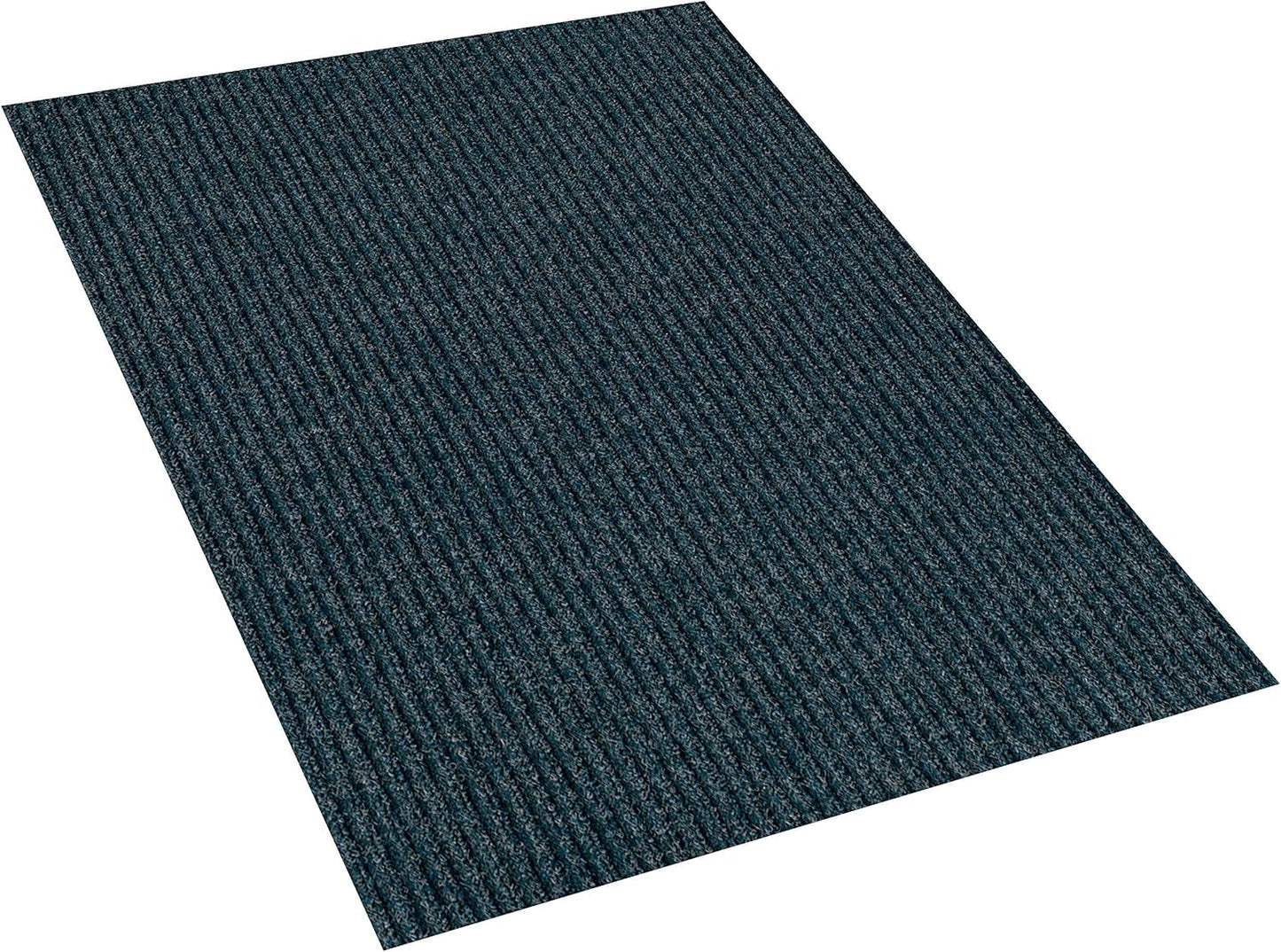 KOECKRITZ Heavy Duty Durable All Weather Indoor/Outdoor Non Slip Entrance Mat Rugs and Runners for Office Business Building Home Garage Front Door - 2' x 6' Blue