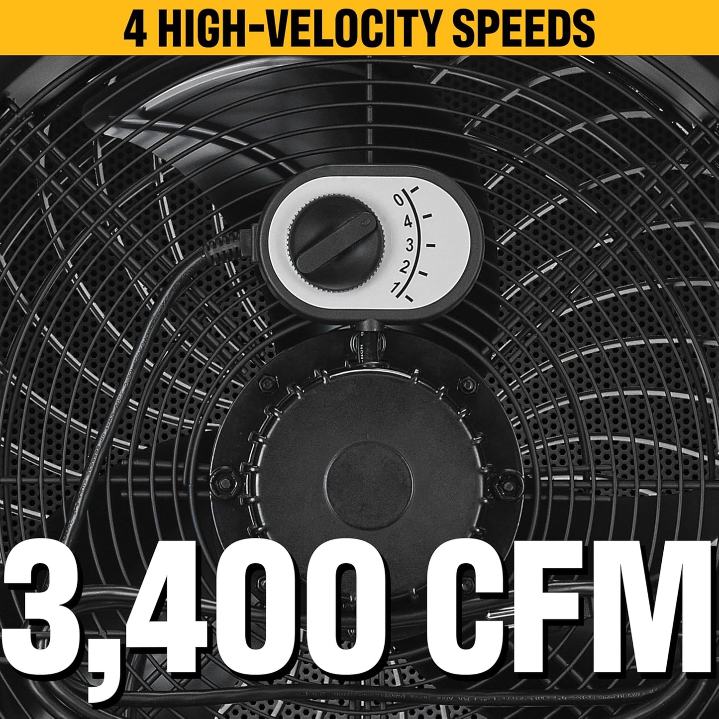 CAT by CATERPILLAR HVD-18AC - 18-inch High-velocity Drum Air Circulator Fan with 360-degree Pivoting Head and Dual Ball Bearing 4-speed Motor, Black…