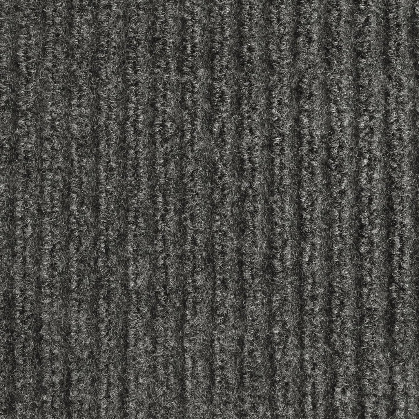 iCustomRug Spartan Weather Warrior Duty Indoor/Outdoor Utility Ribbed in 3ft,4ft,6ft Widths 70 Custom Sizes with Natural Non-Slip Rubber Backing 4'X62' in Charcoal