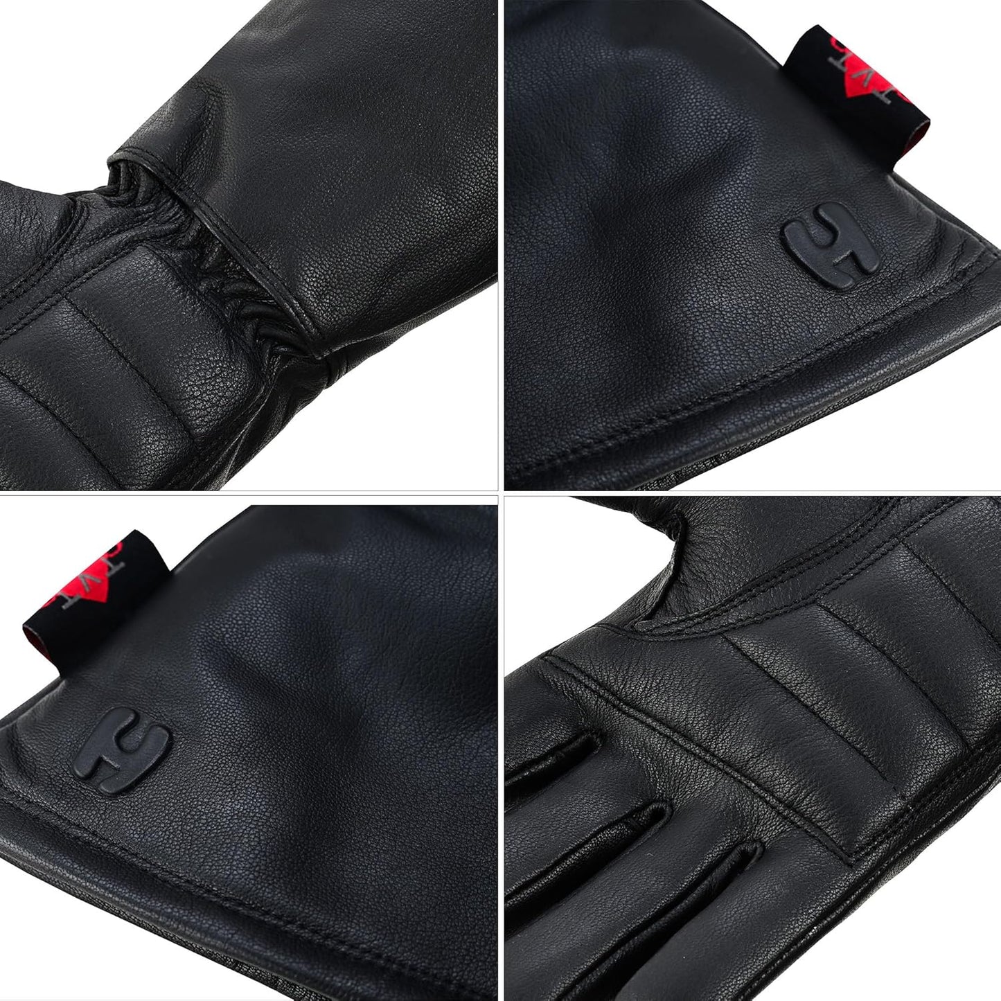 Hugger Women’s Classic Motorcycle Glove Seasonal Wind Stopper Lined Gauntlet